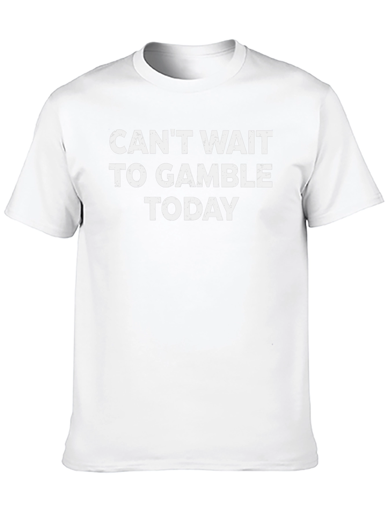 Cant Wait to Gamble Today Black T-Shirt