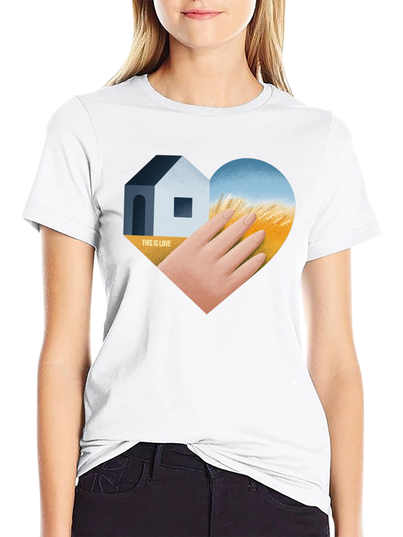 Ukraine Love Heart T-Shirt