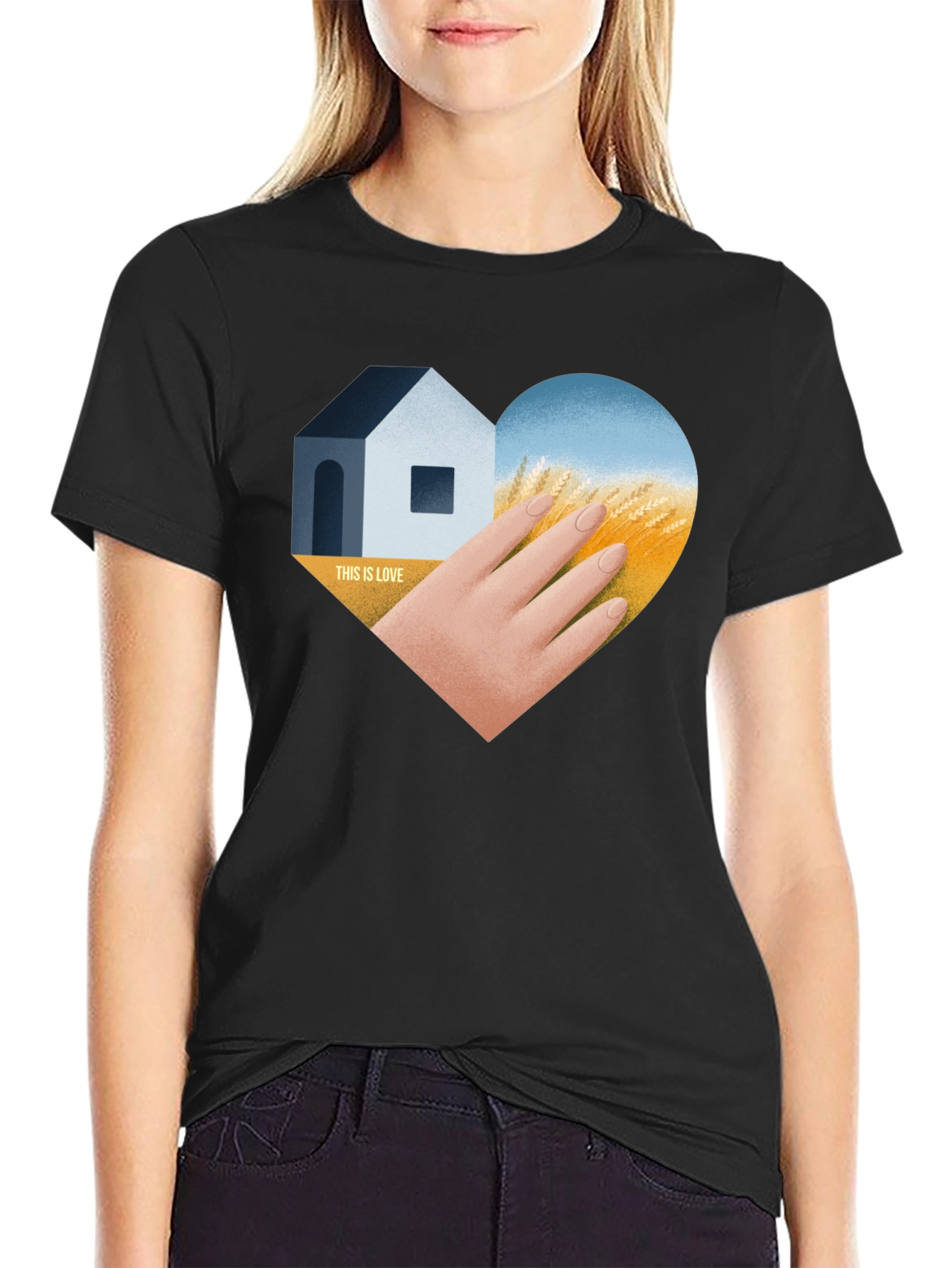 Ukraine Love Heart T-Shirt