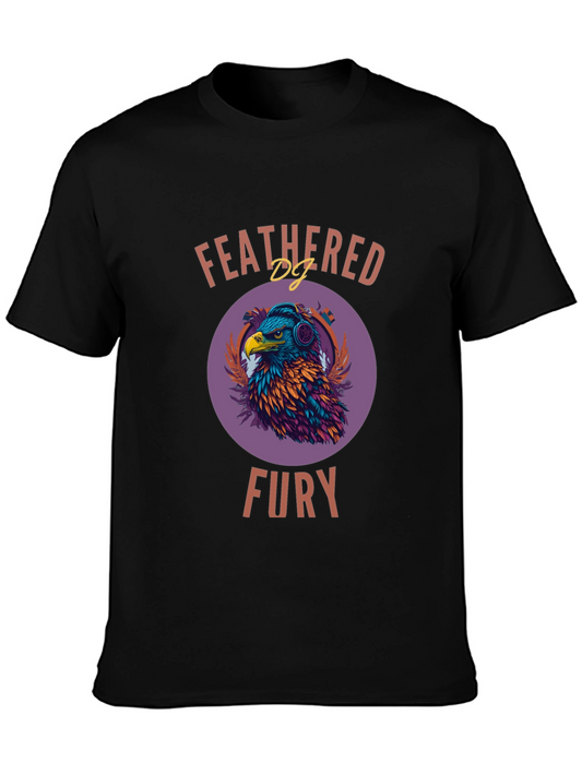 Feathered Fury T-Shirt - Eagle DJ Design