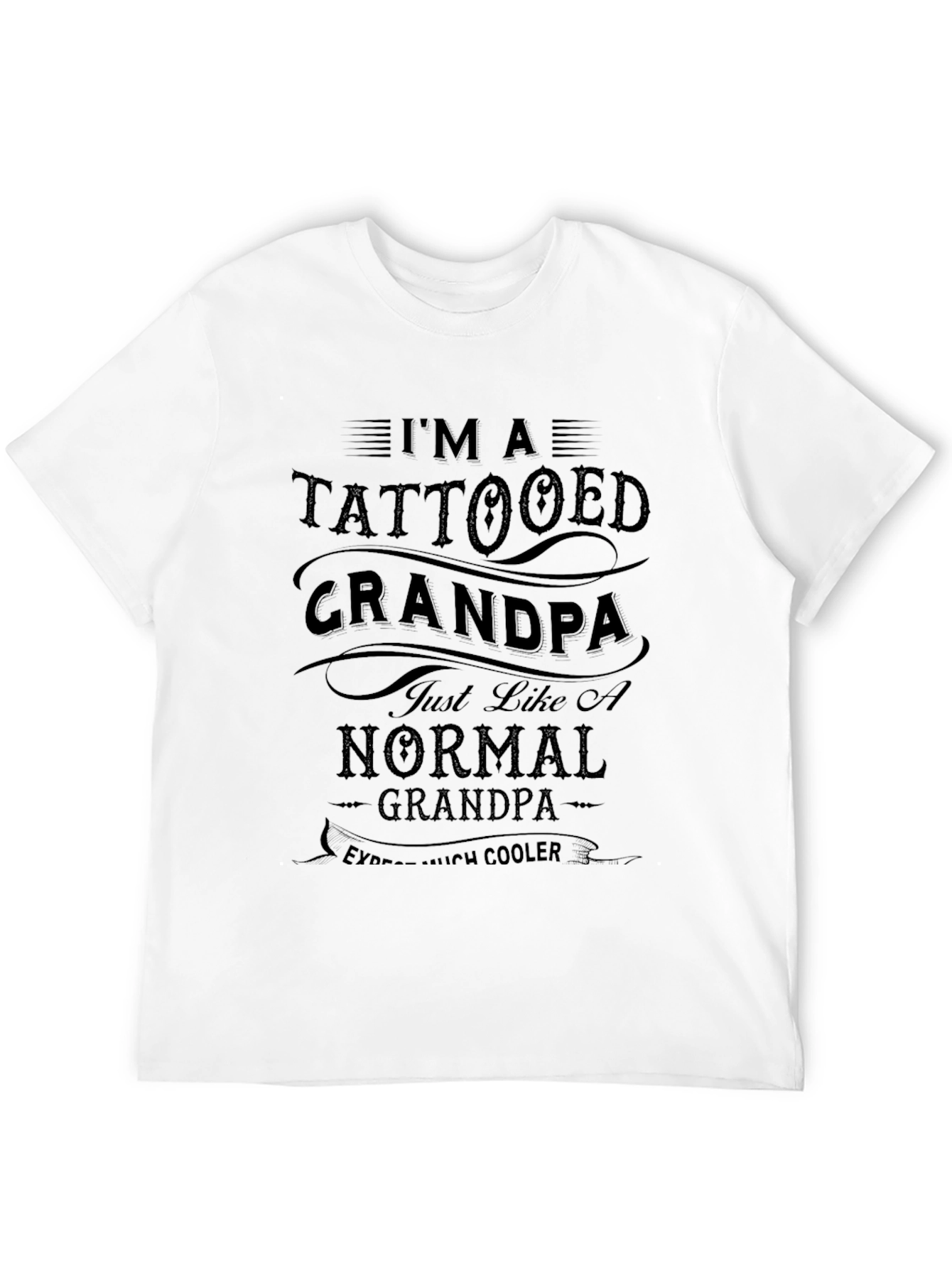 Tattooed Grandpa Graphic Tee - Cool Grandparent Style