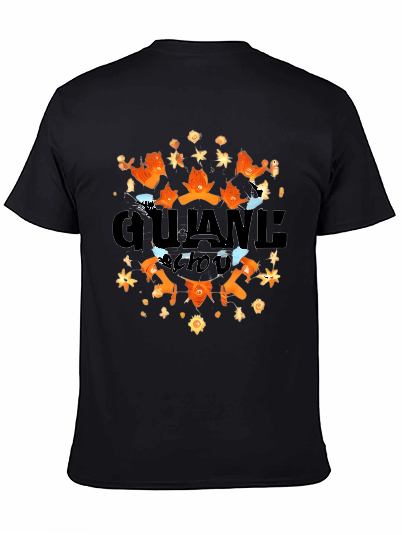 Stylish Gujane Chou Black Graphic Tee