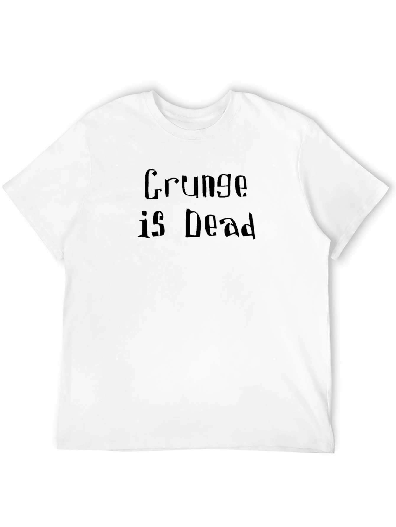 Grunge Is Dead Black Graphic Tee