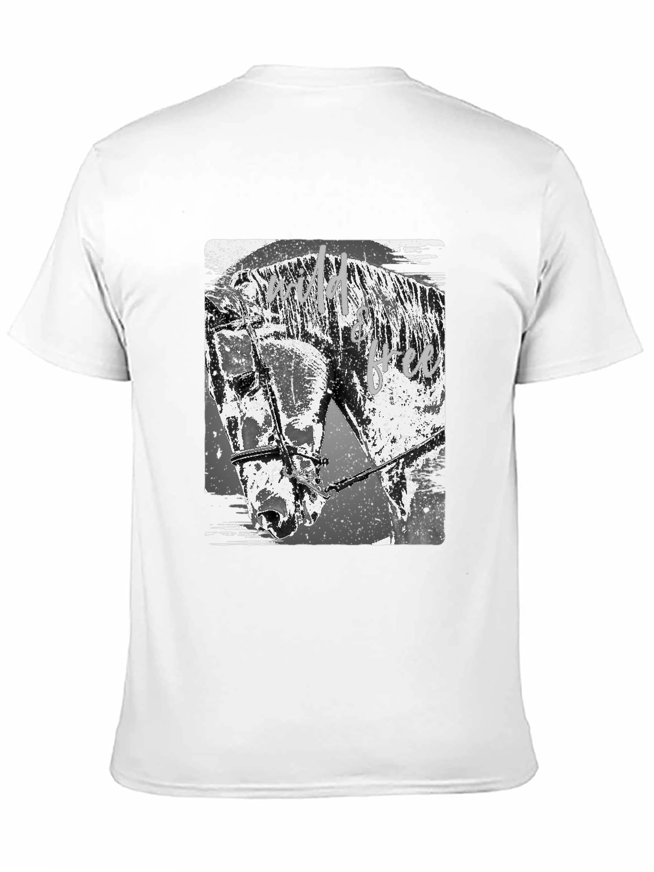 Wild & Free Horse Graphic Tee - Black