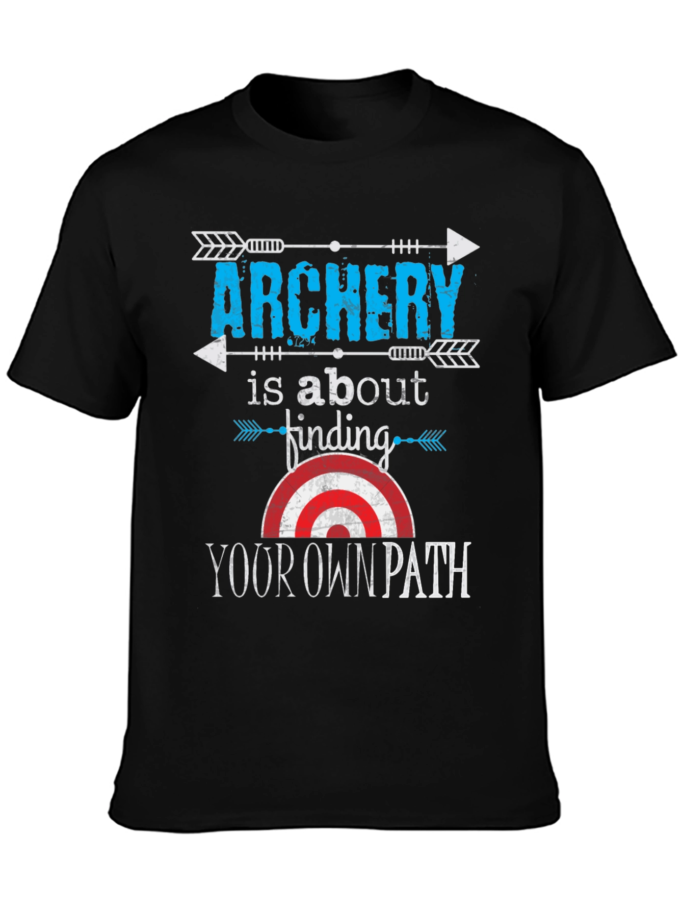 Archery Your Own Path Black Graphic T-Shirt
