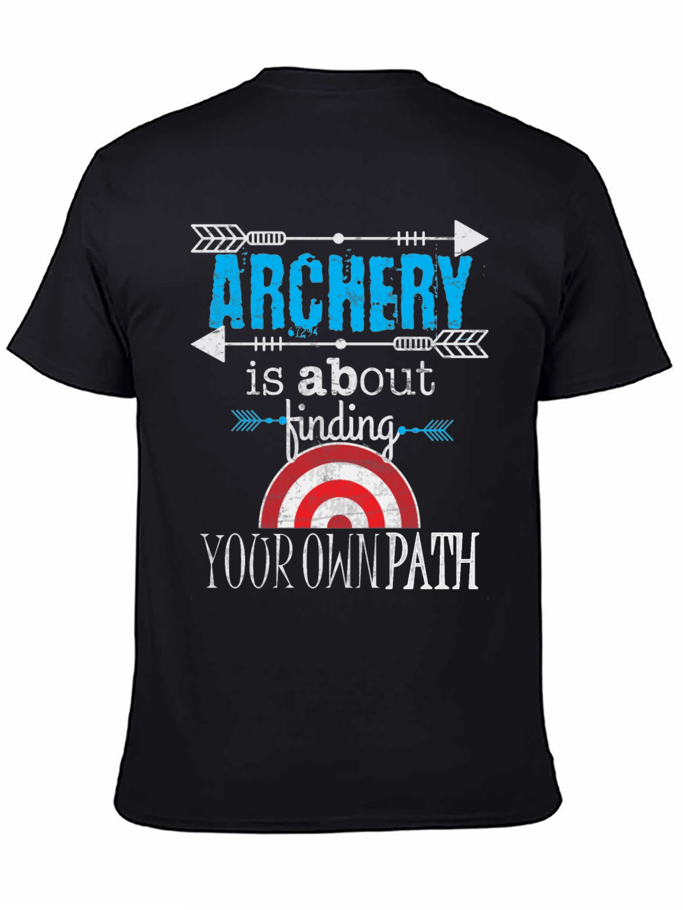 Archery Your Own Path Black Graphic T-Shirt