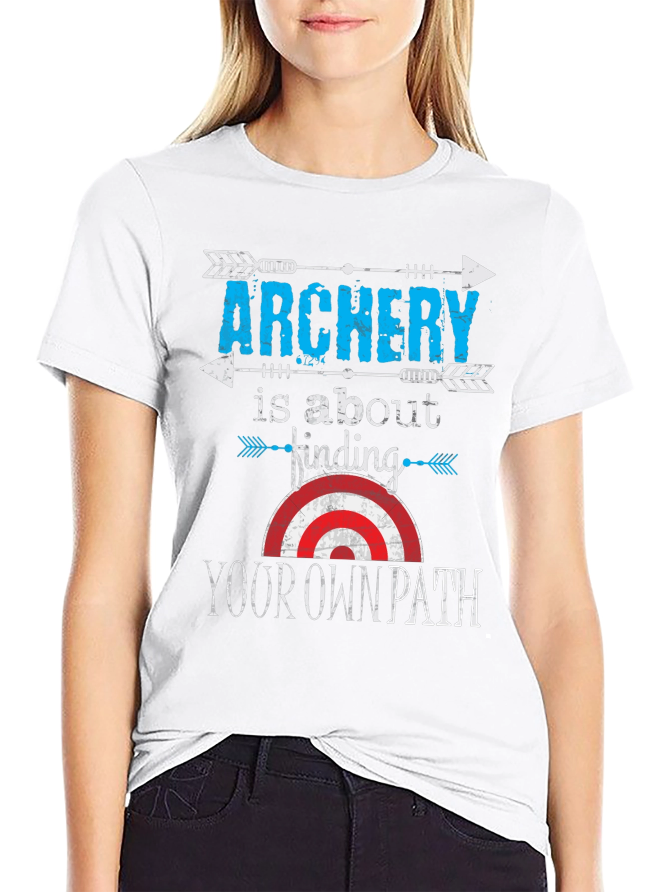 Archery Your Own Path Black Graphic T-Shirt
