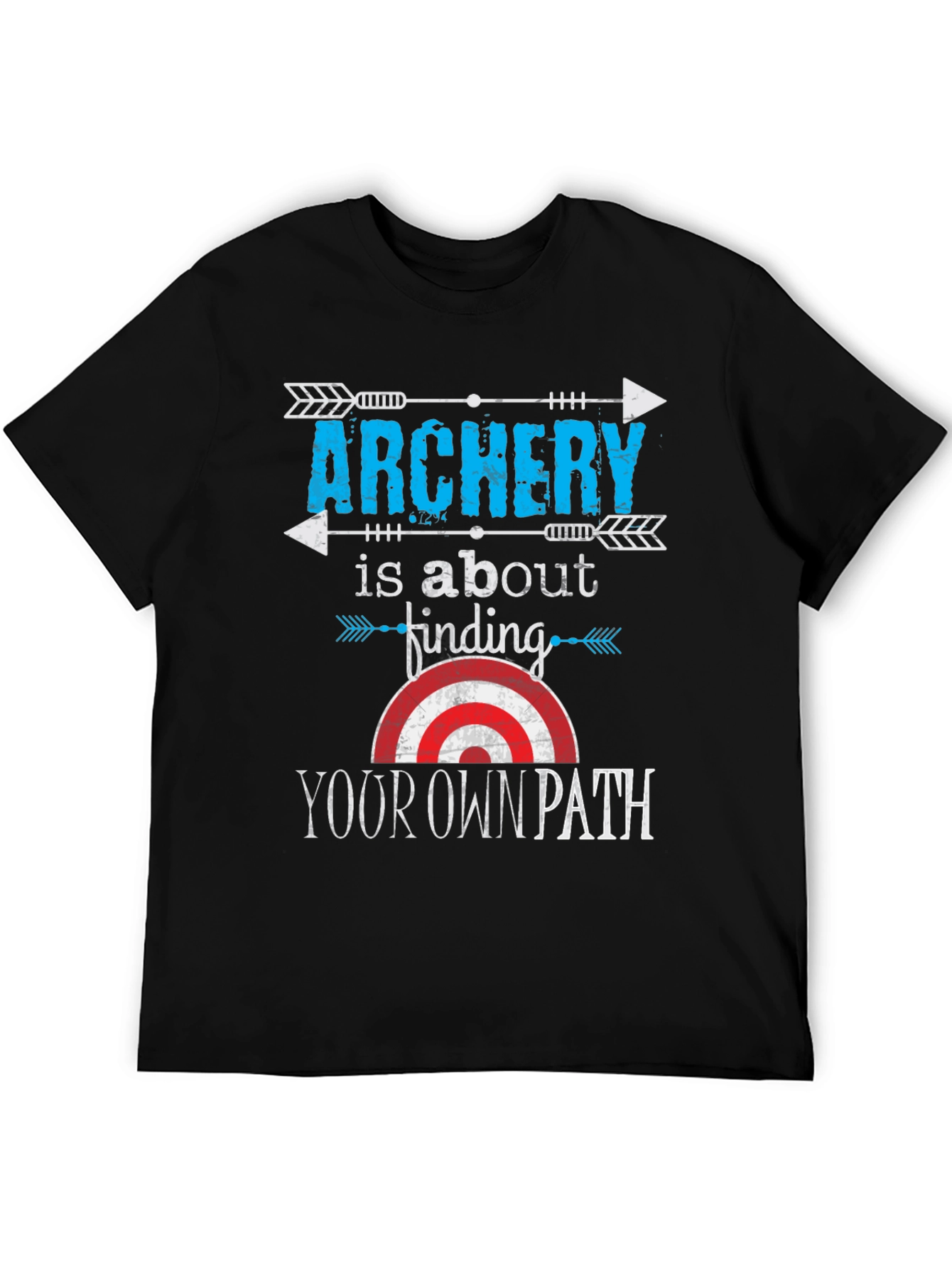 Archery Your Own Path Black Graphic T-Shirt