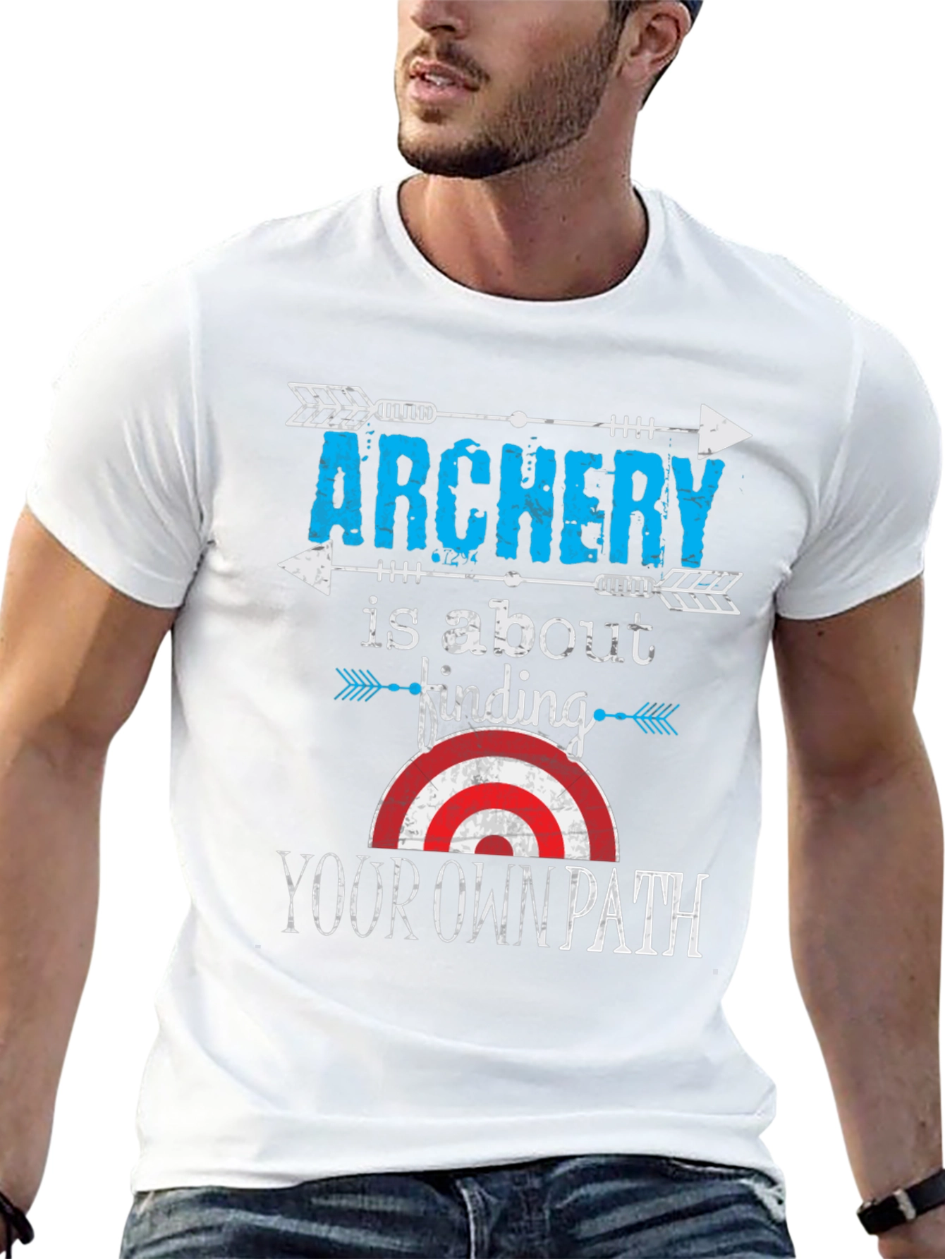 Archery Your Own Path Black Graphic T-Shirt