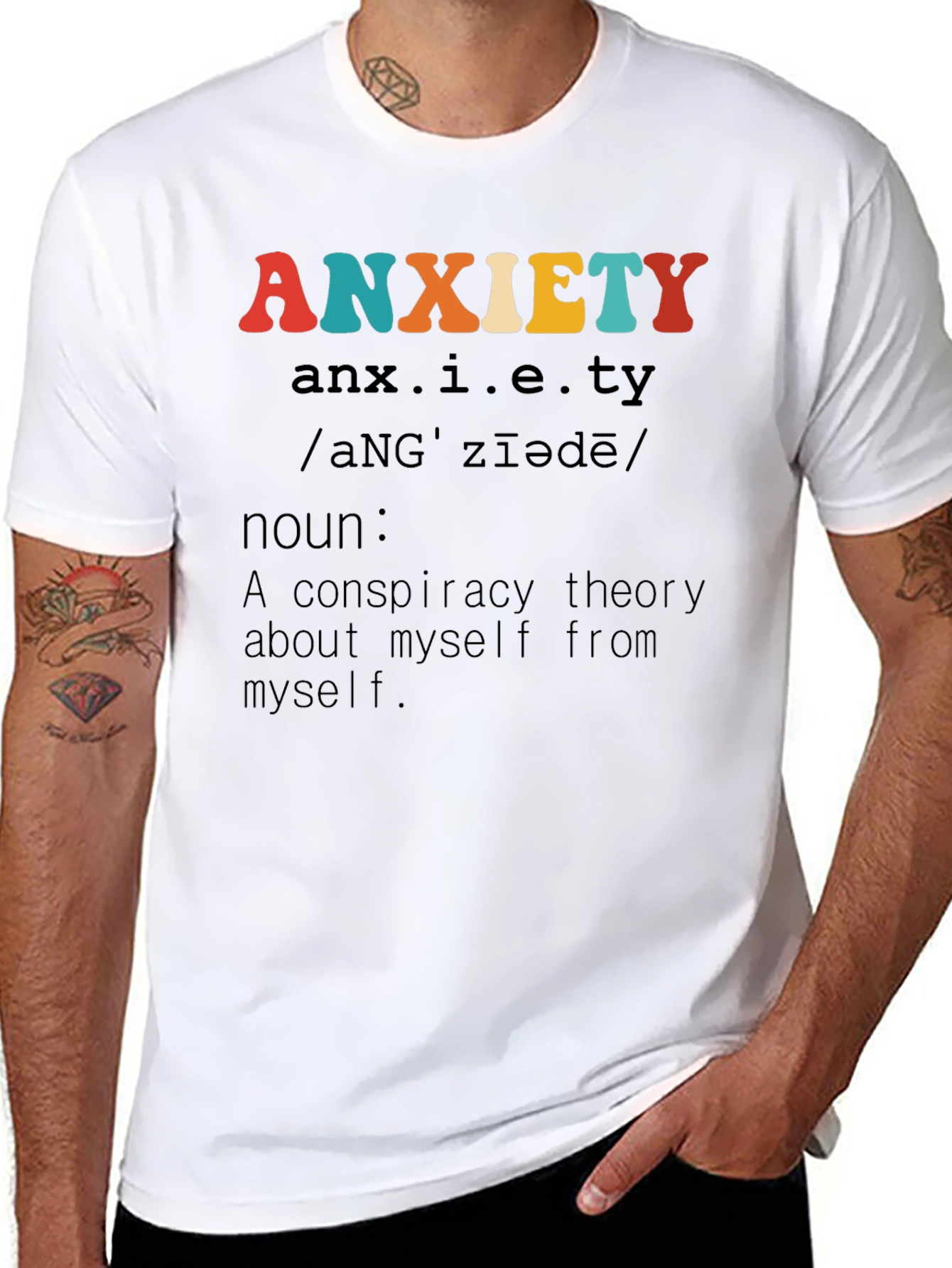 Anxiety Definition Graphic T-Shirt