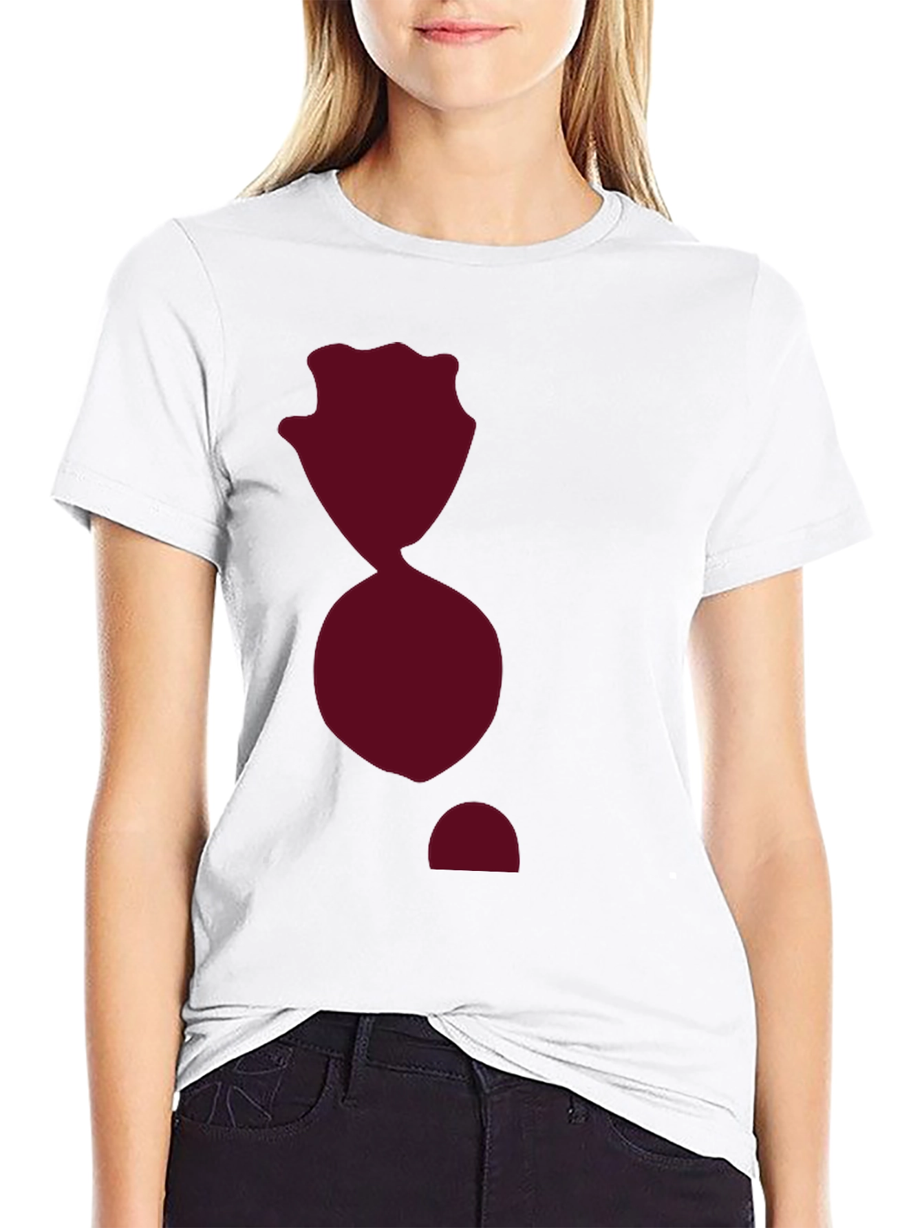 Black T-Shirt with Abstract Graphic