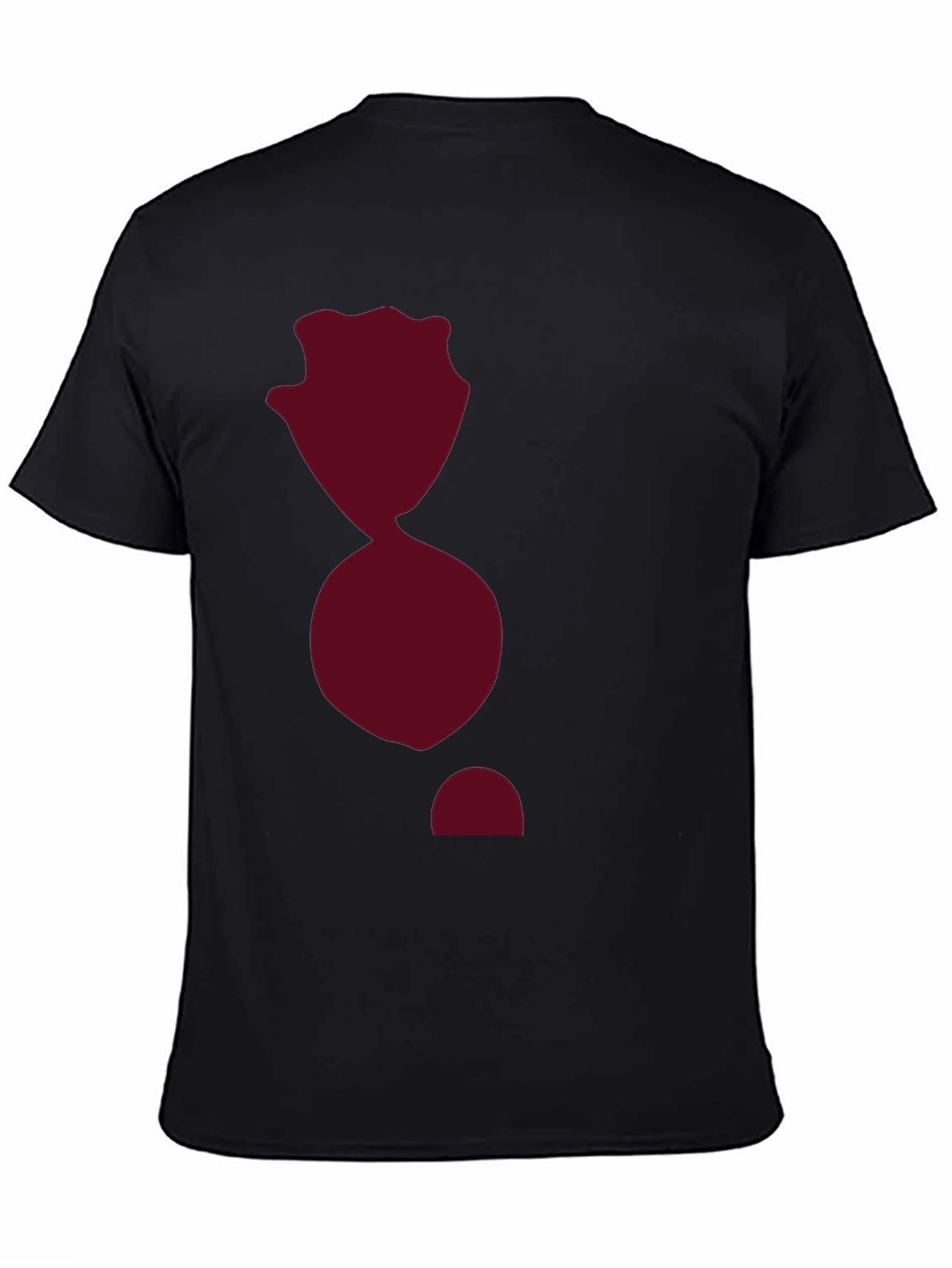 Black T-Shirt with Abstract Graphic