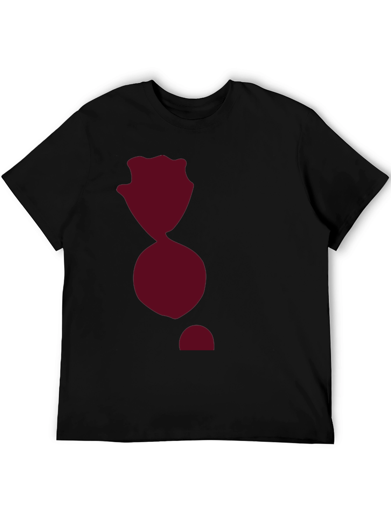 Black T-Shirt with Abstract Graphic