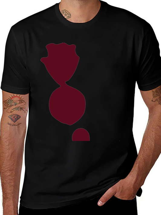 Black T-Shirt with Abstract Graphic