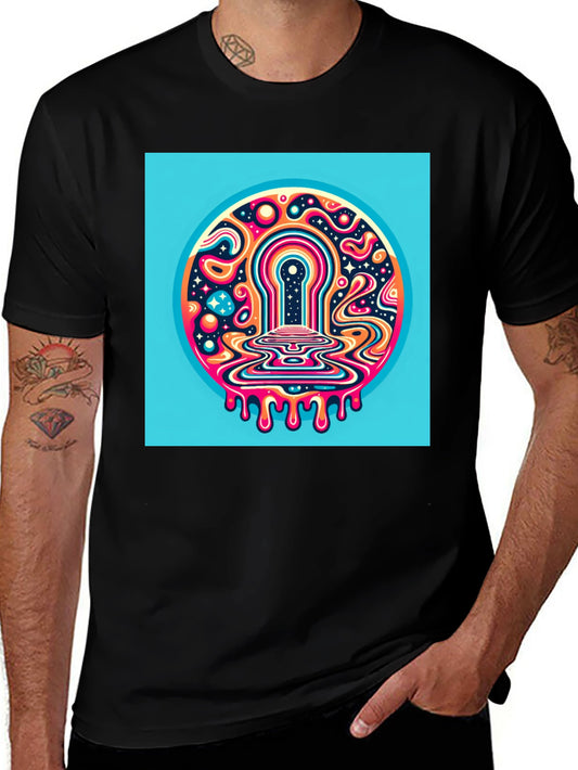 Psychedelic Keyhole T-Shirt
