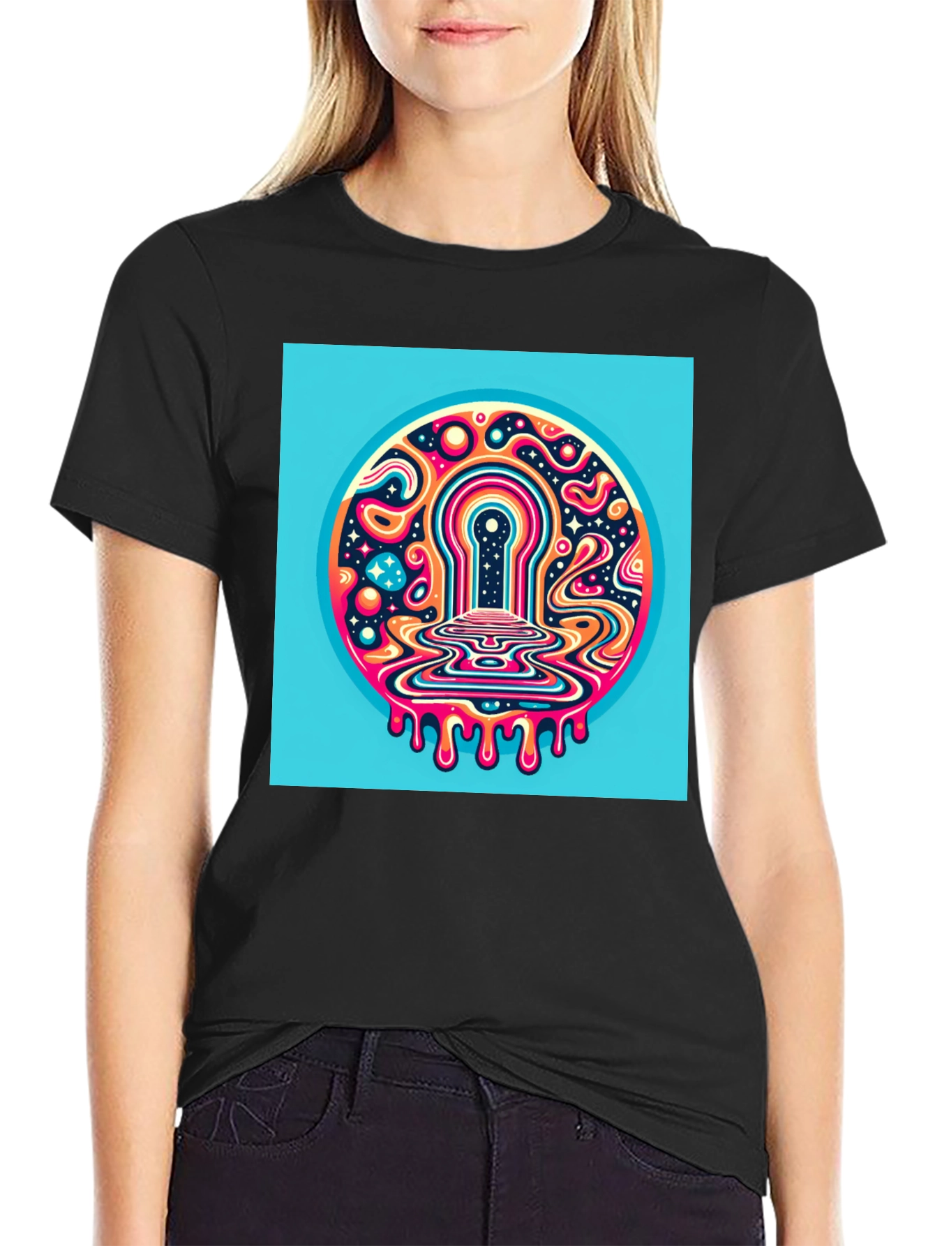 Psychedelic Keyhole T-Shirt