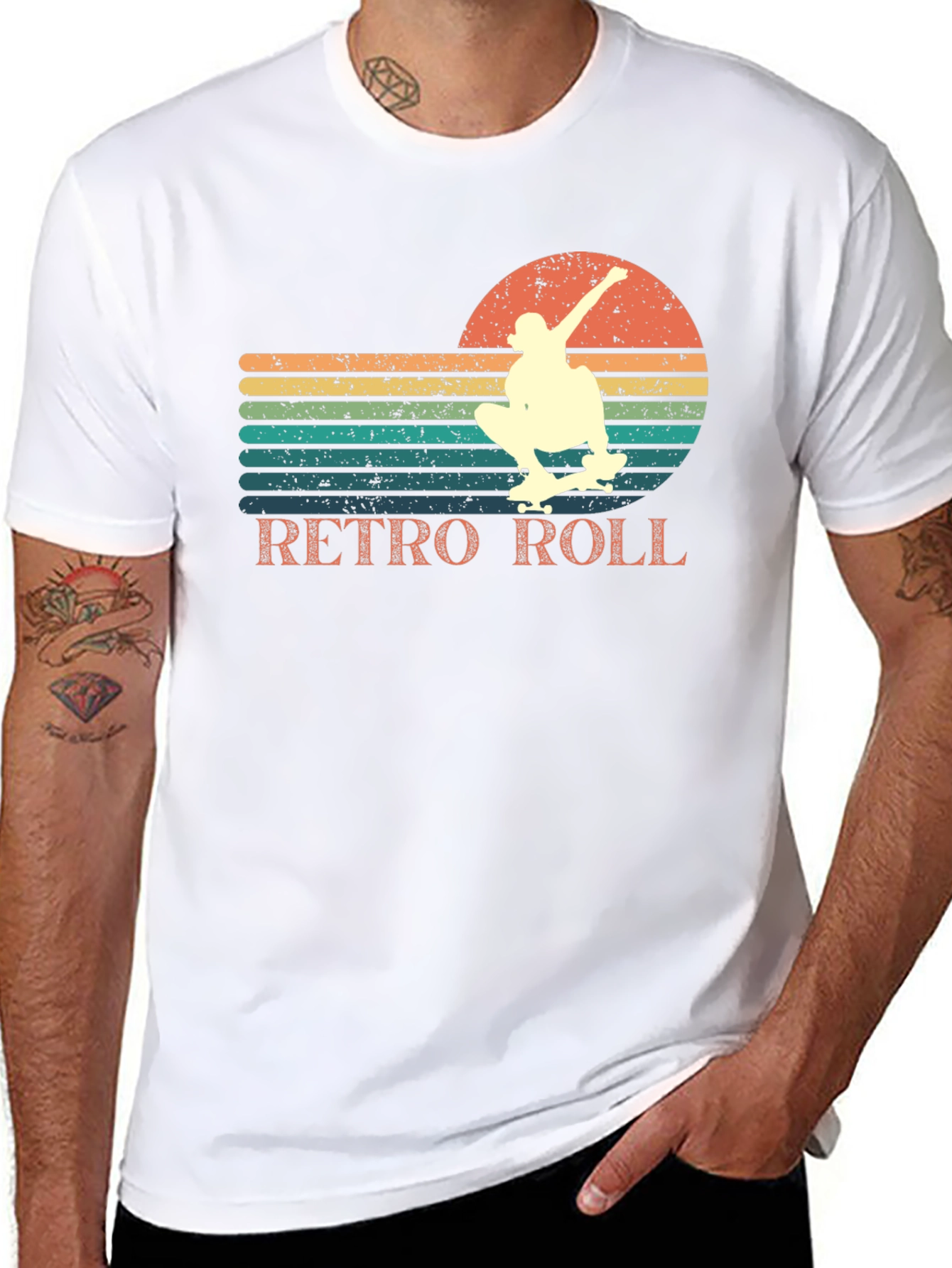 Retro Roll Skateboard T-Shirt