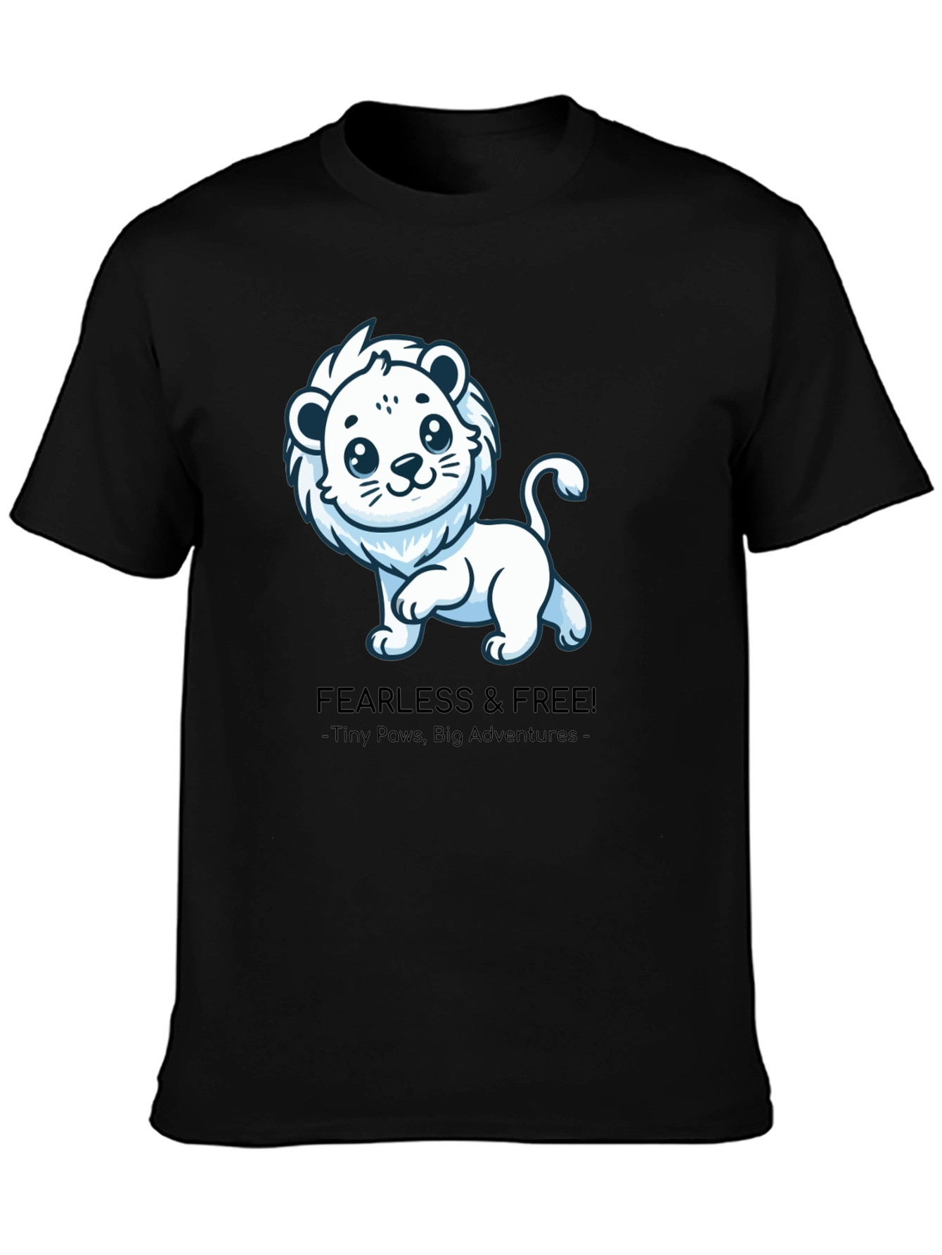 Fearless Lion Tee - Tiny Paws Big Adventures
