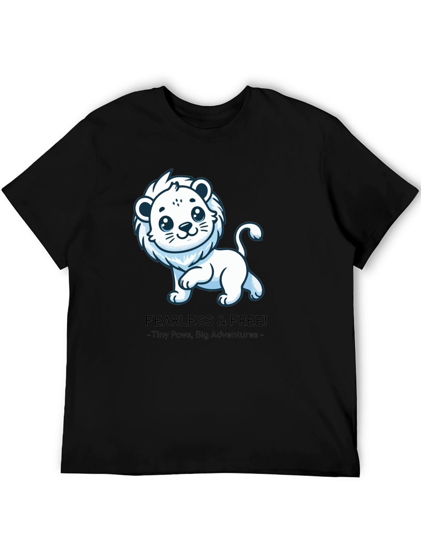 Fearless Lion Tee - Tiny Paws Big Adventures