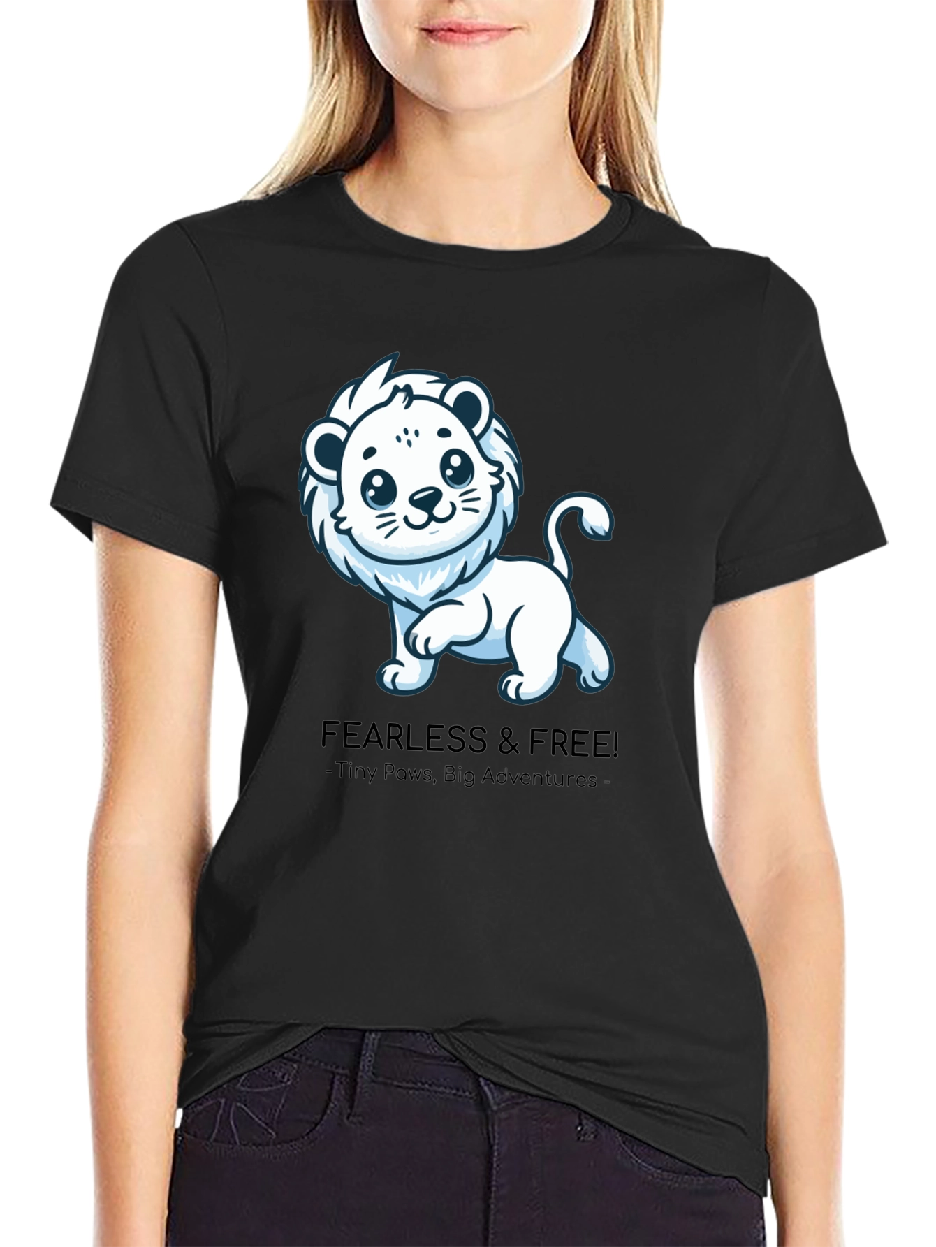 Fearless Lion Tee - Tiny Paws Big Adventures