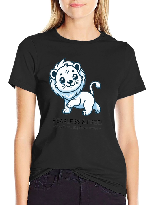 Fearless Lion Tee - Tiny Paws Big Adventures