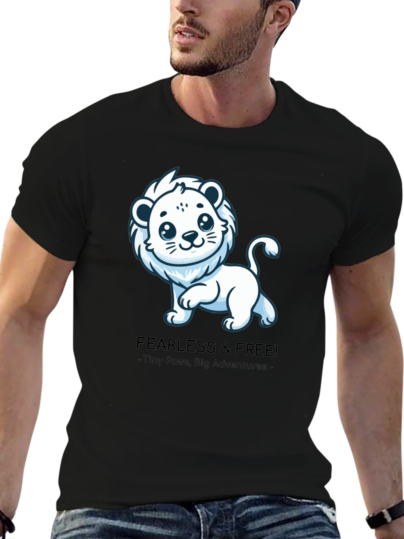 Fearless Lion Tee - Tiny Paws Big Adventures