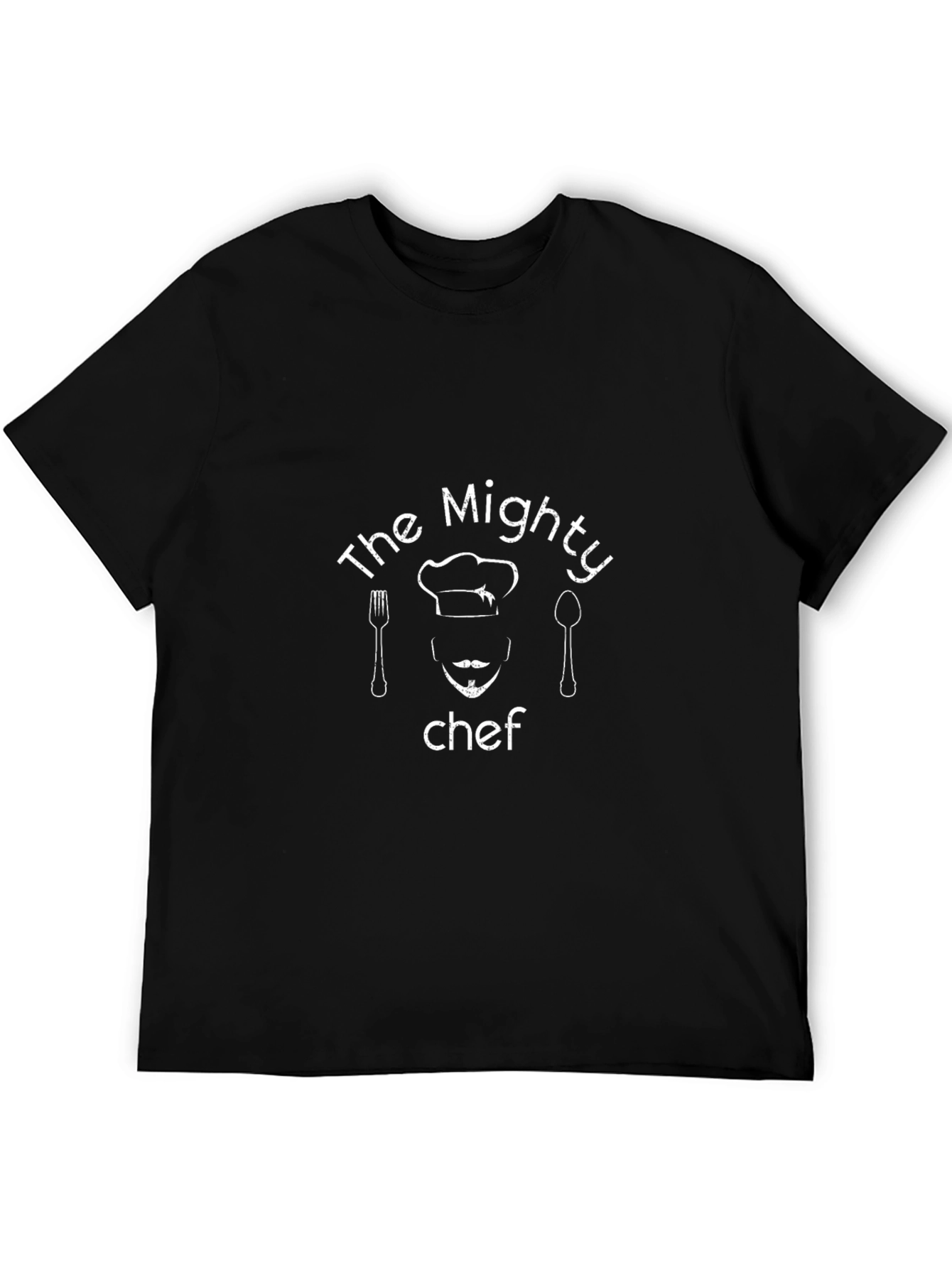 The Mighty Chef Graphic T-Shirt - Black Cotton Tee