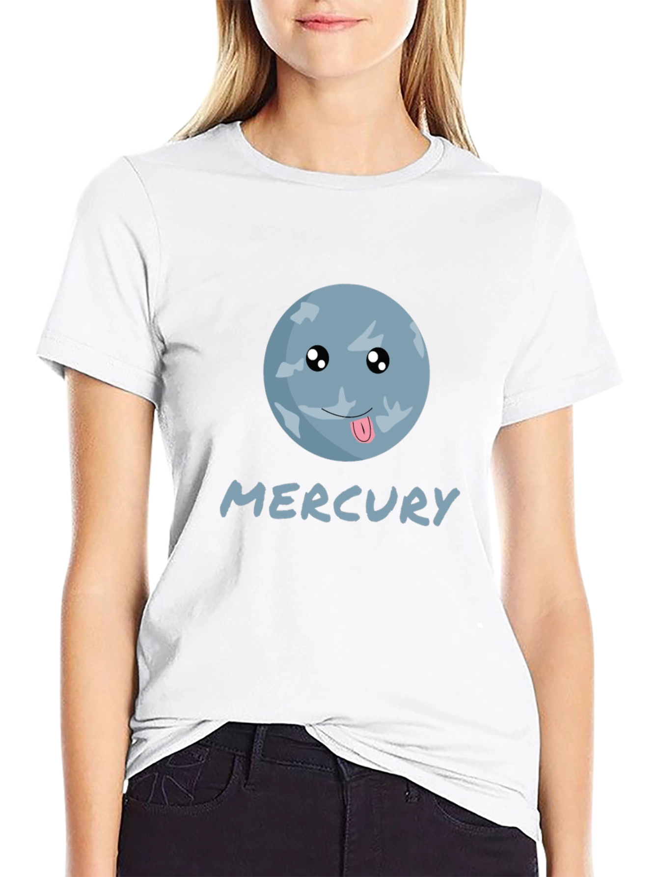 Mercury Planet Tongue T-Shirt - Space Geek Tee