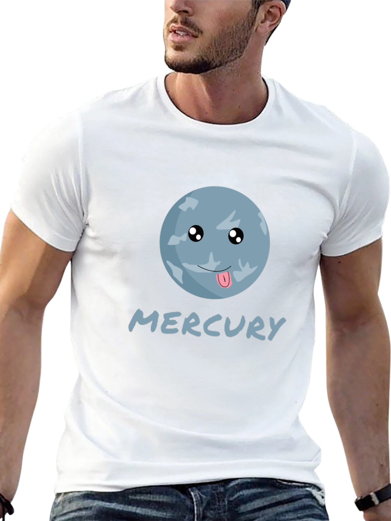 Mercury Planet Tongue T-Shirt - Space Geek Tee