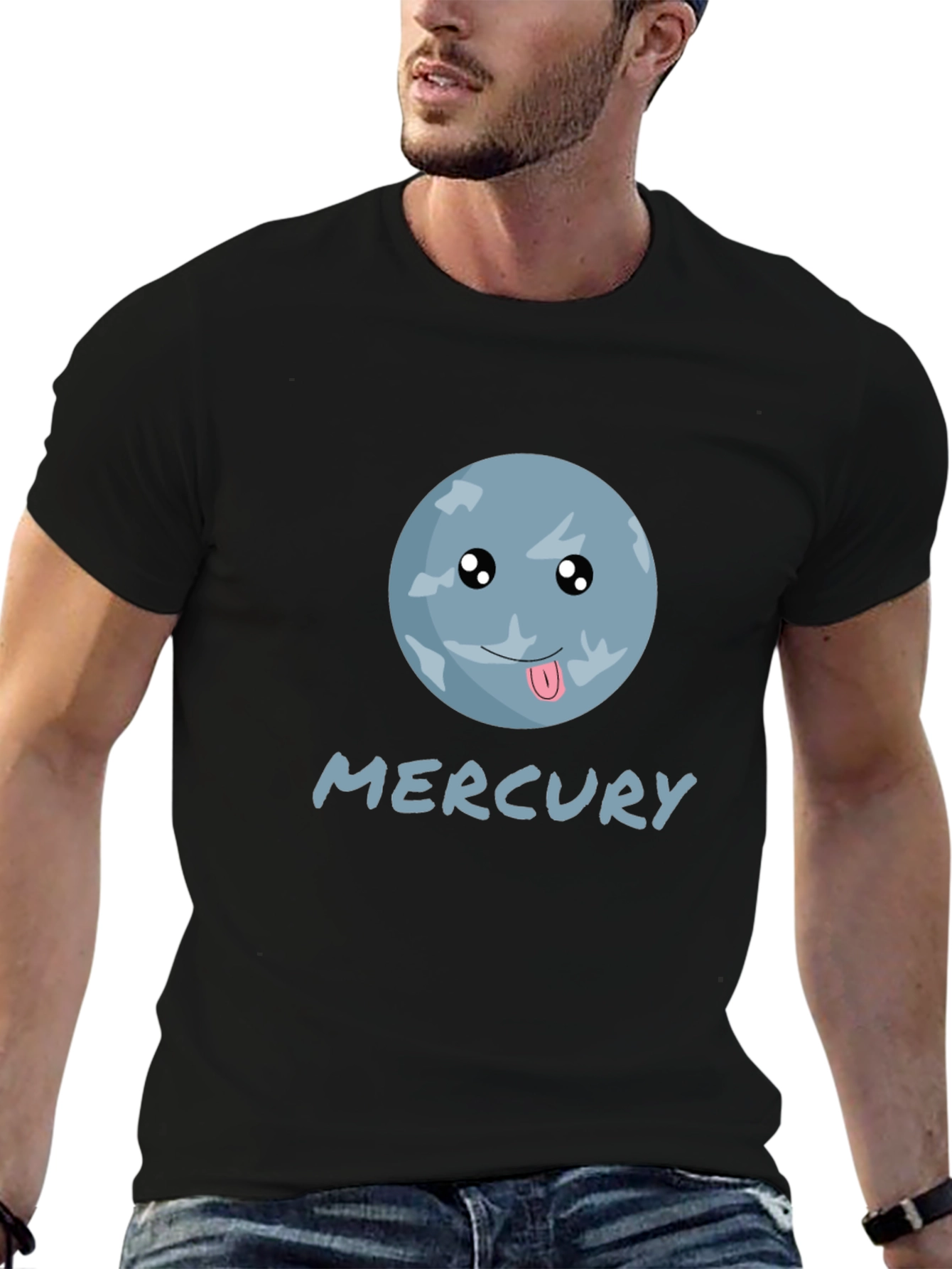 Mercury Planet Tongue T-Shirt - Space Geek Tee