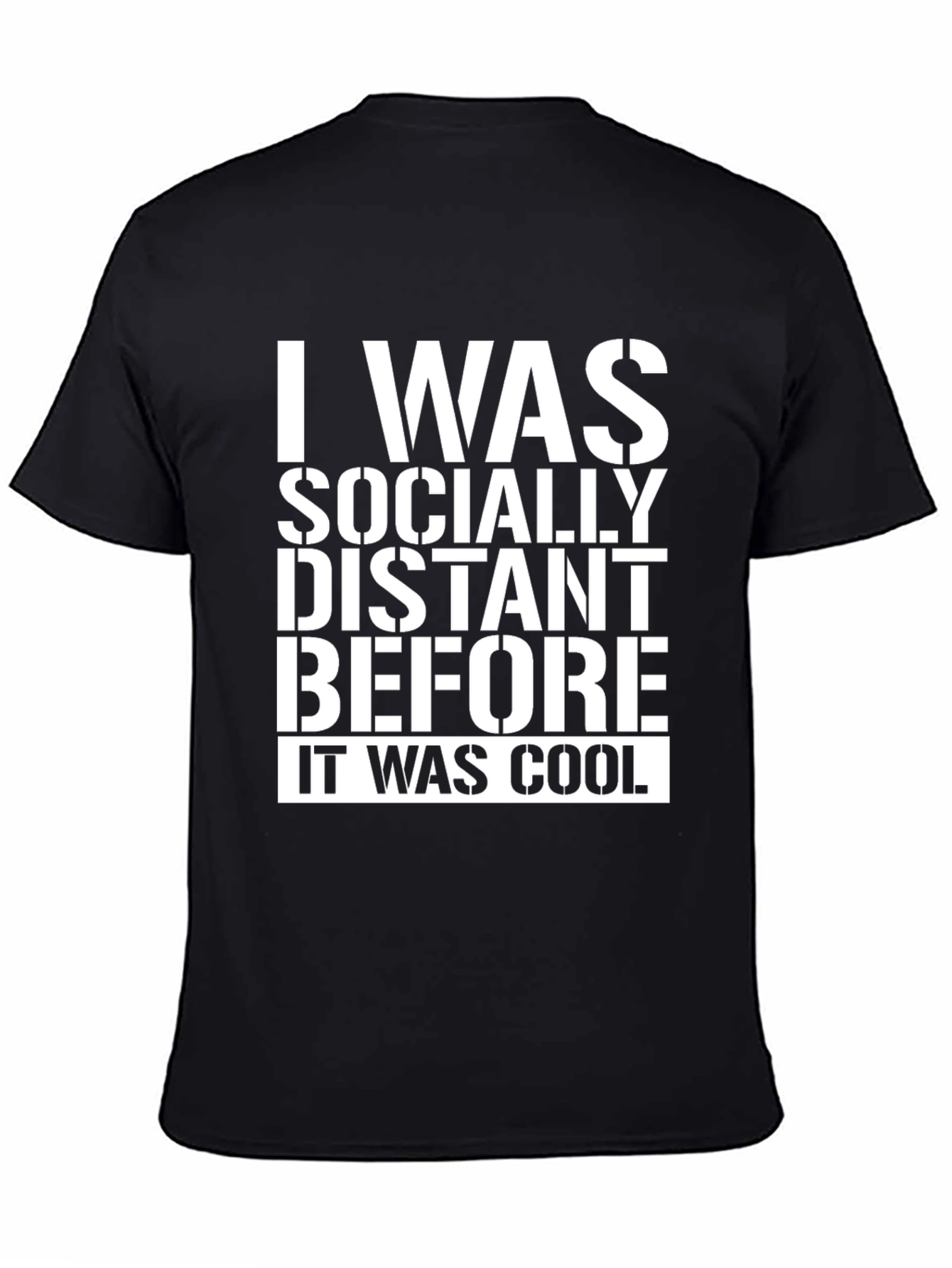 Socially Distant T-Shirt - Funny Novelty Tee