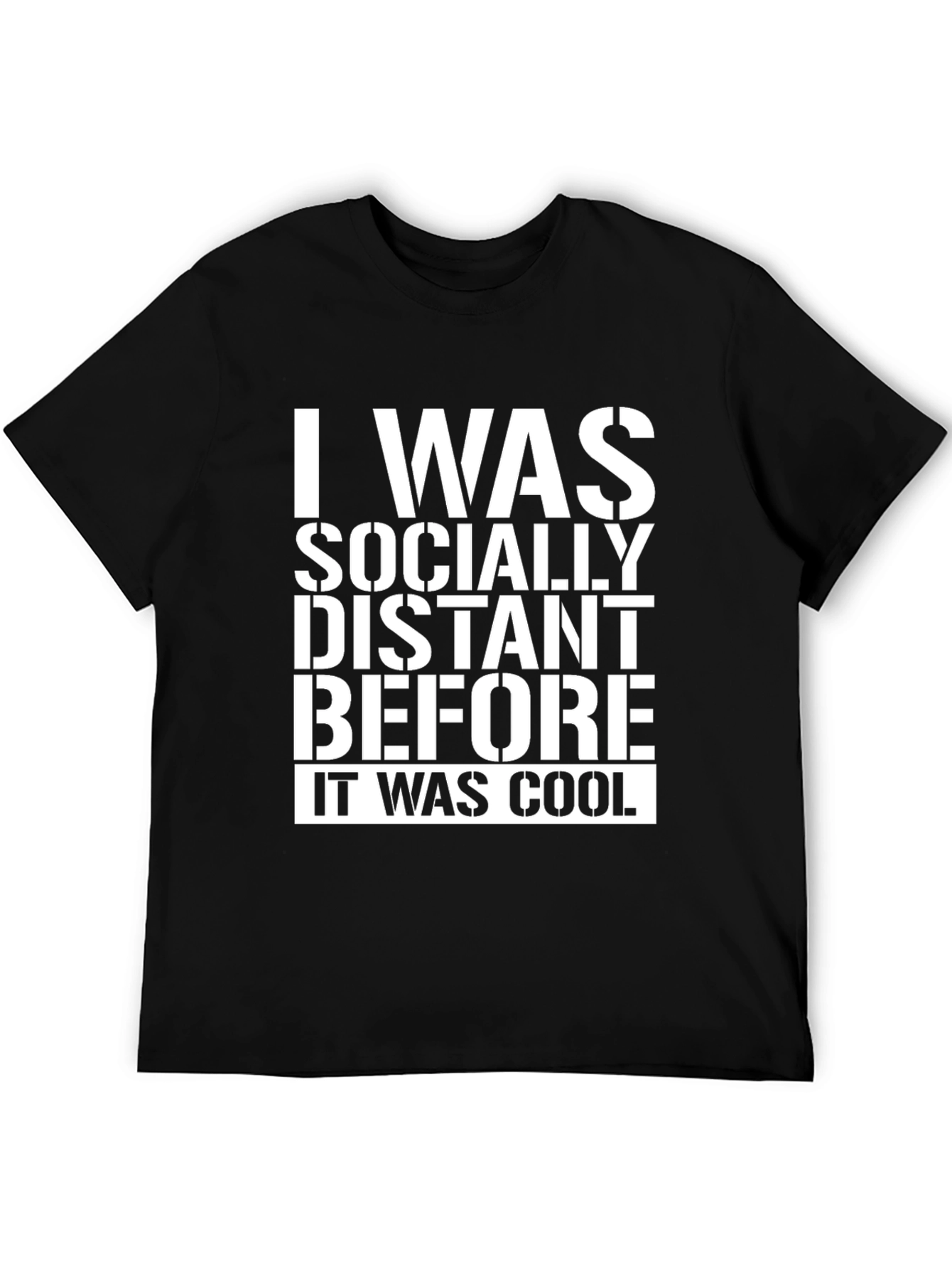 Socially Distant T-Shirt - Funny Novelty Tee