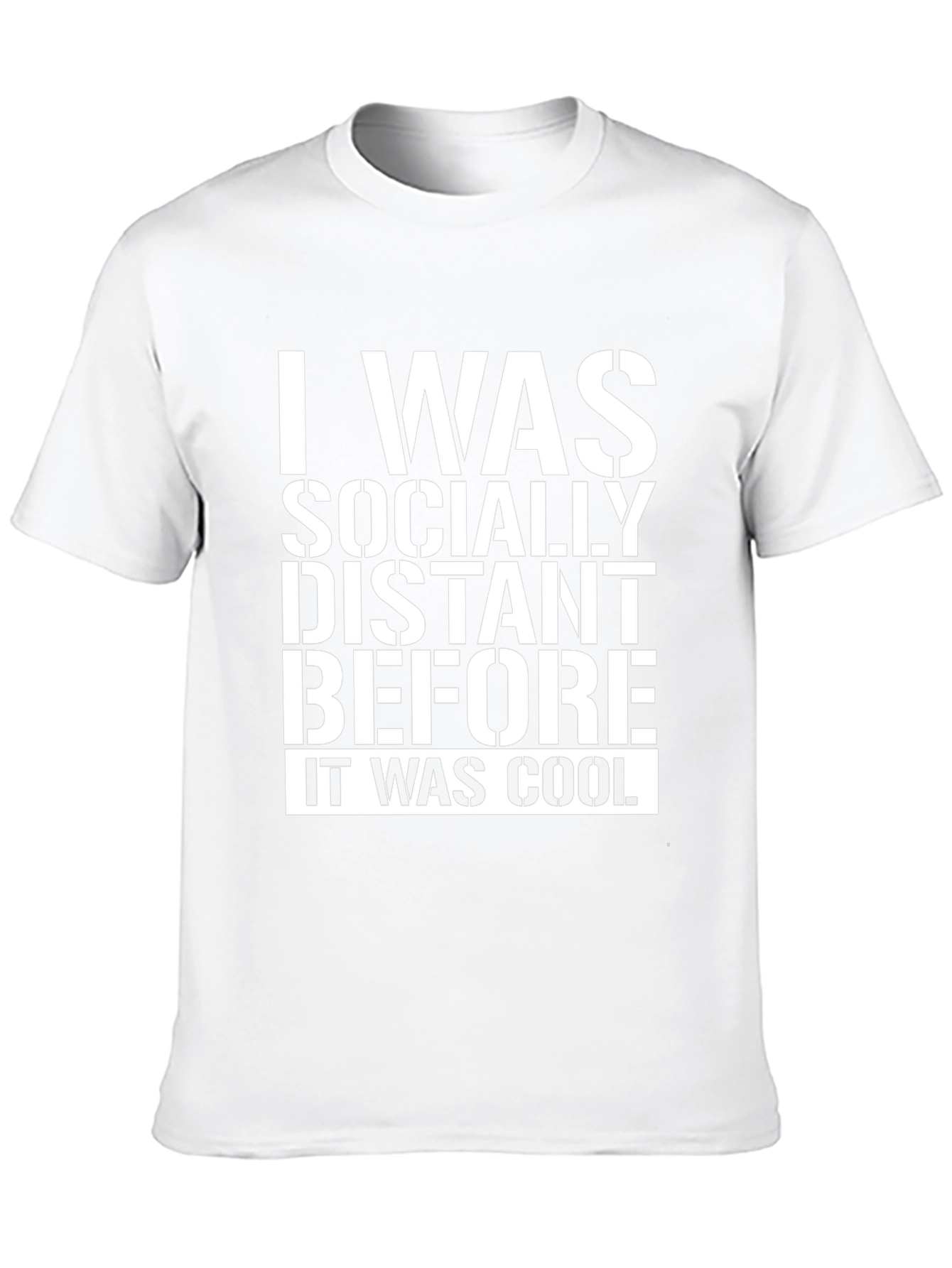 Socially Distant T-Shirt - Funny Novelty Tee