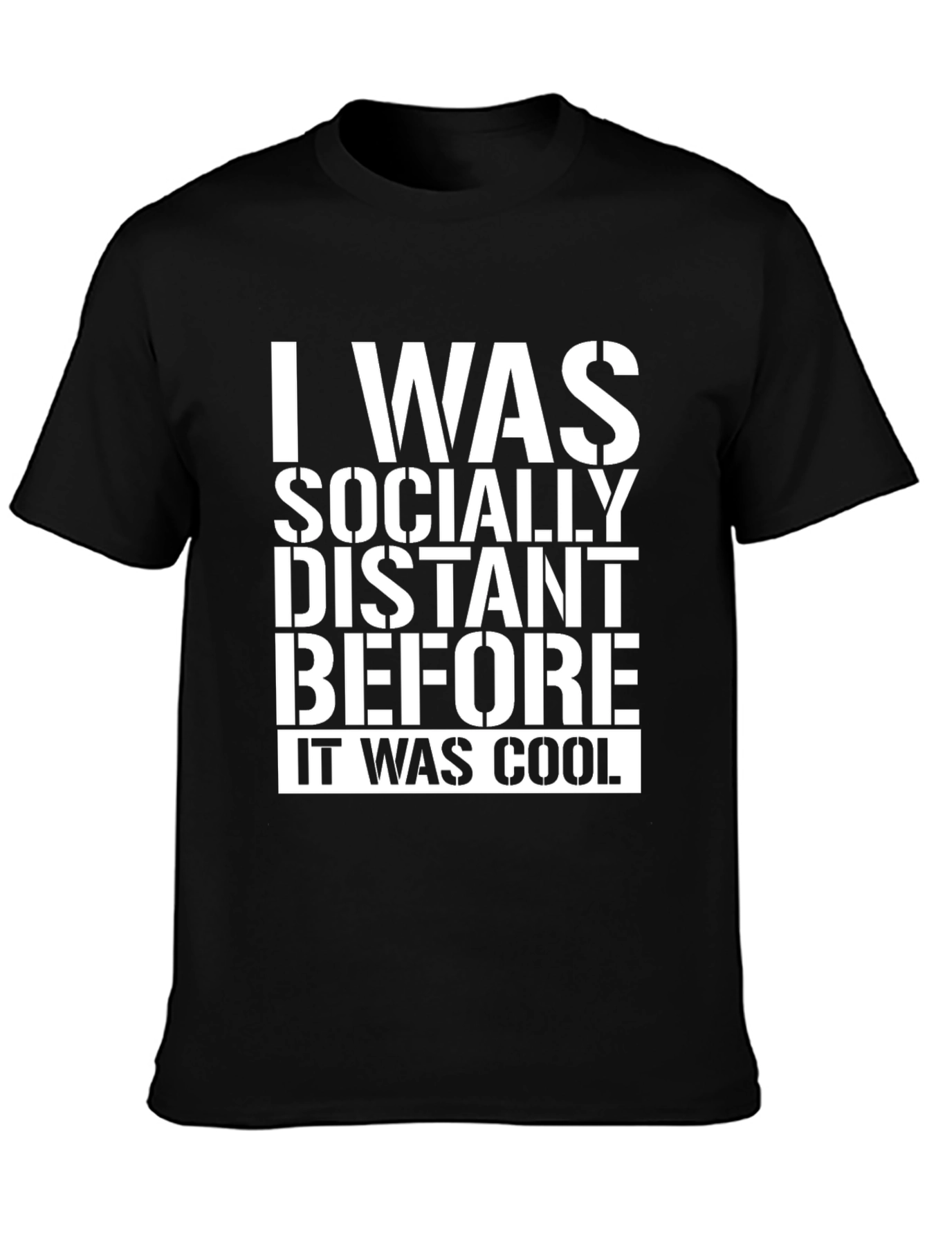 Socially Distant T-Shirt - Funny Novelty Tee