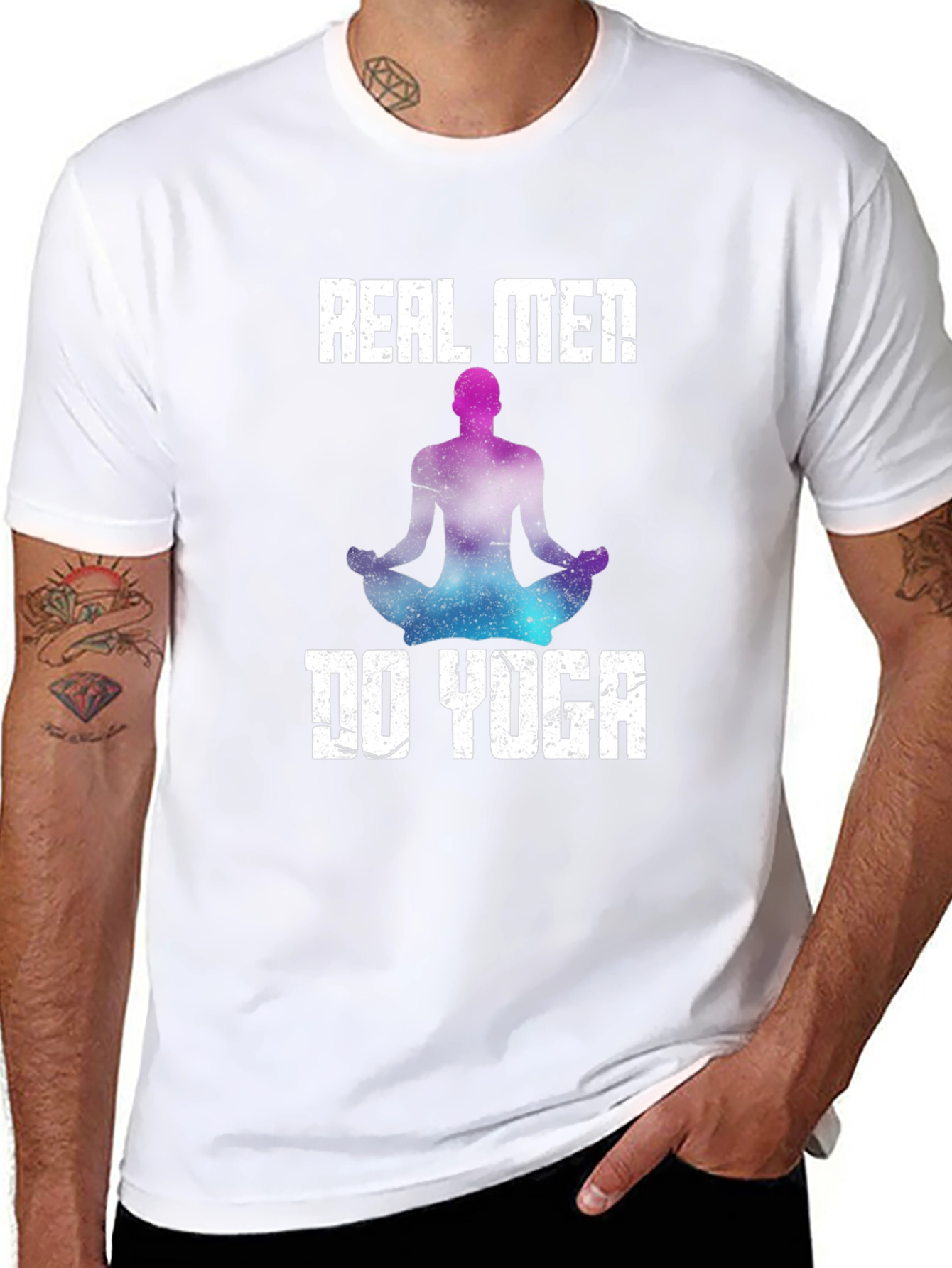 Real Men Do Yoga Graphic T-Shirt - Mens Fit