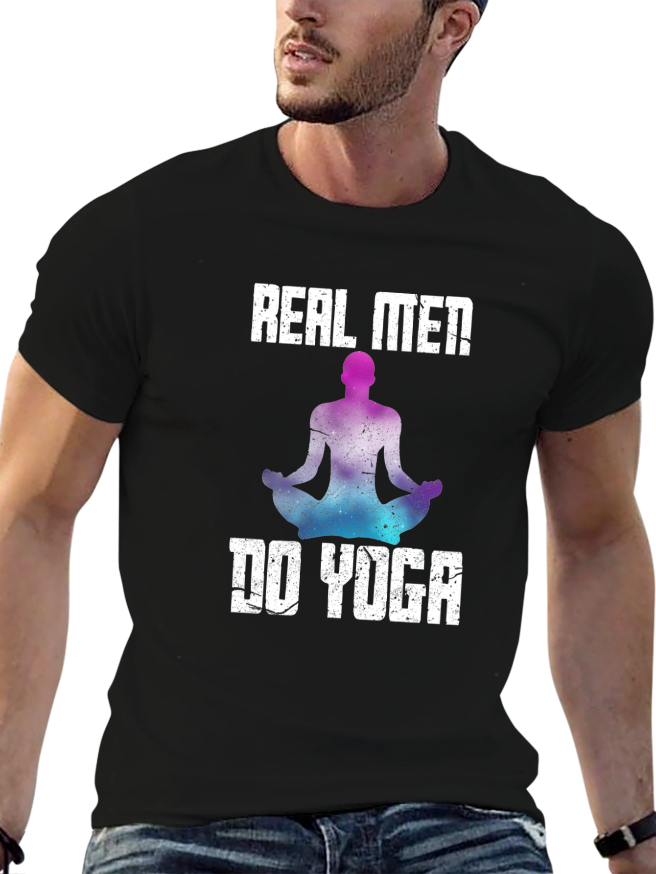 Real Men Do Yoga Graphic T-Shirt - Mens Fit