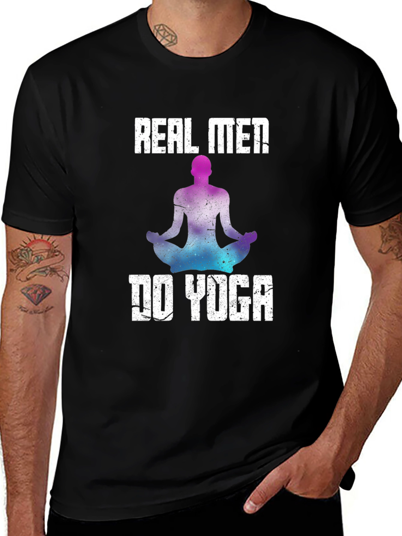 Real Men Do Yoga Graphic T-Shirt - Mens Fit