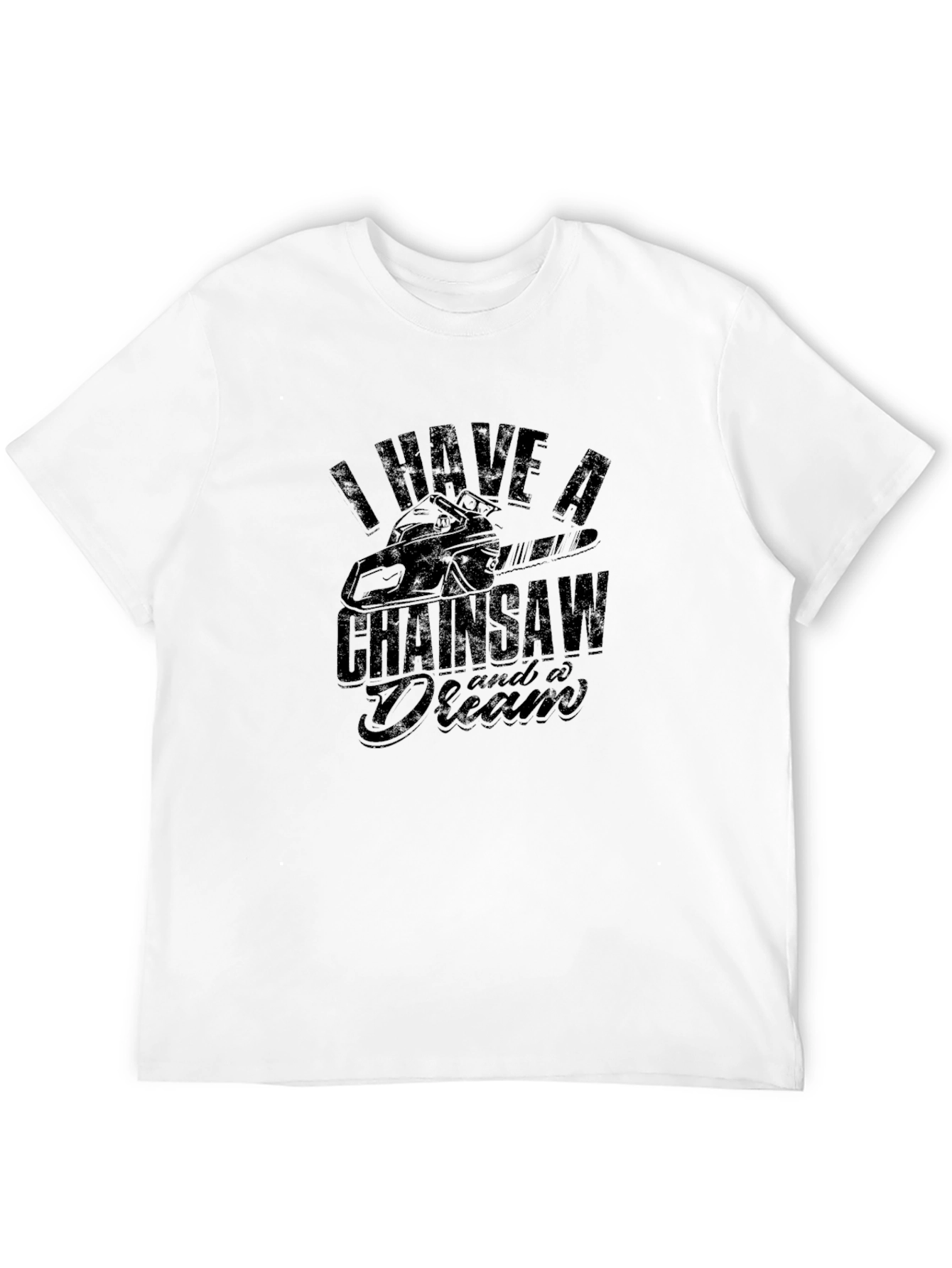 Chainsaw Dream Graphic Tee - Black Cotton
