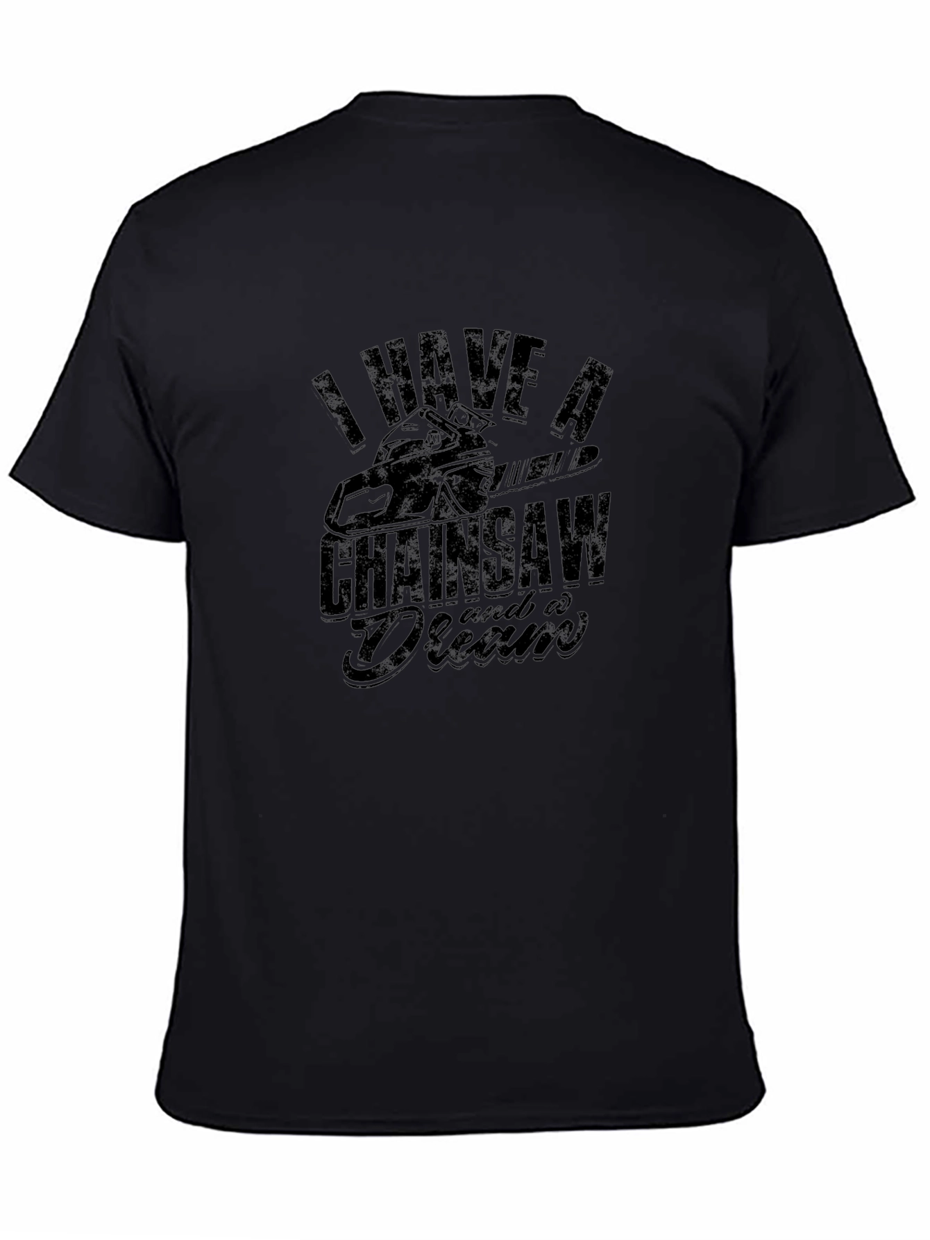 Chainsaw Dream Graphic Tee - Black Cotton