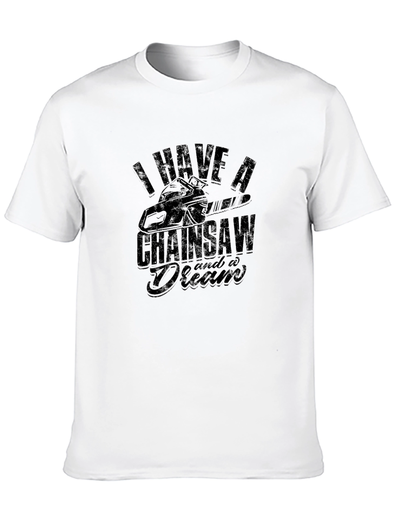Chainsaw Dream Graphic Tee - Black Cotton