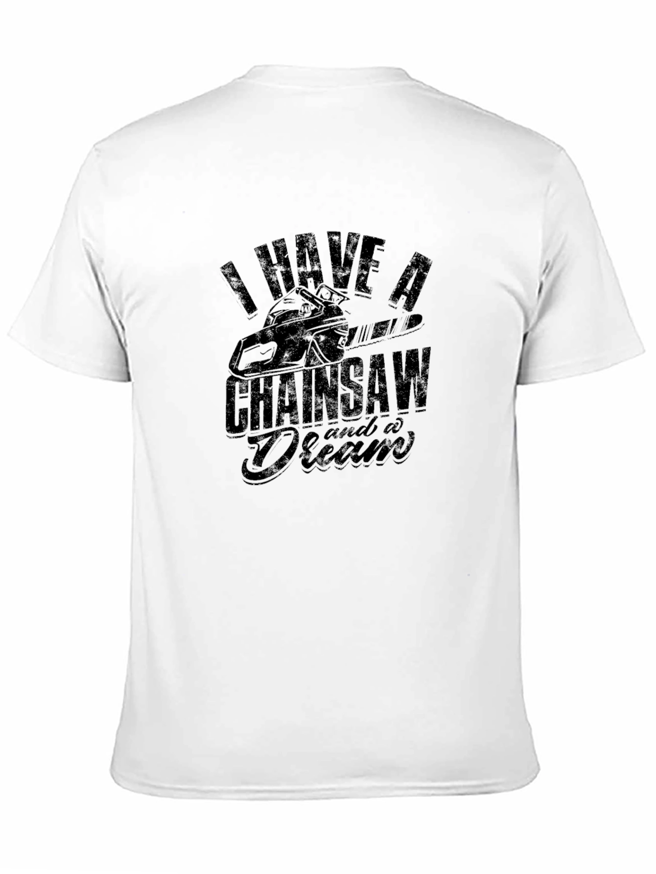 Chainsaw Dream Graphic Tee - Black Cotton