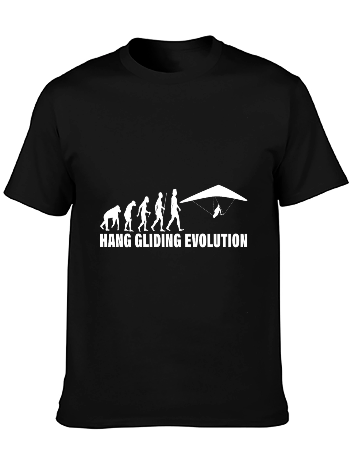 Hang Gliding Evolution Graphic T-Shirt