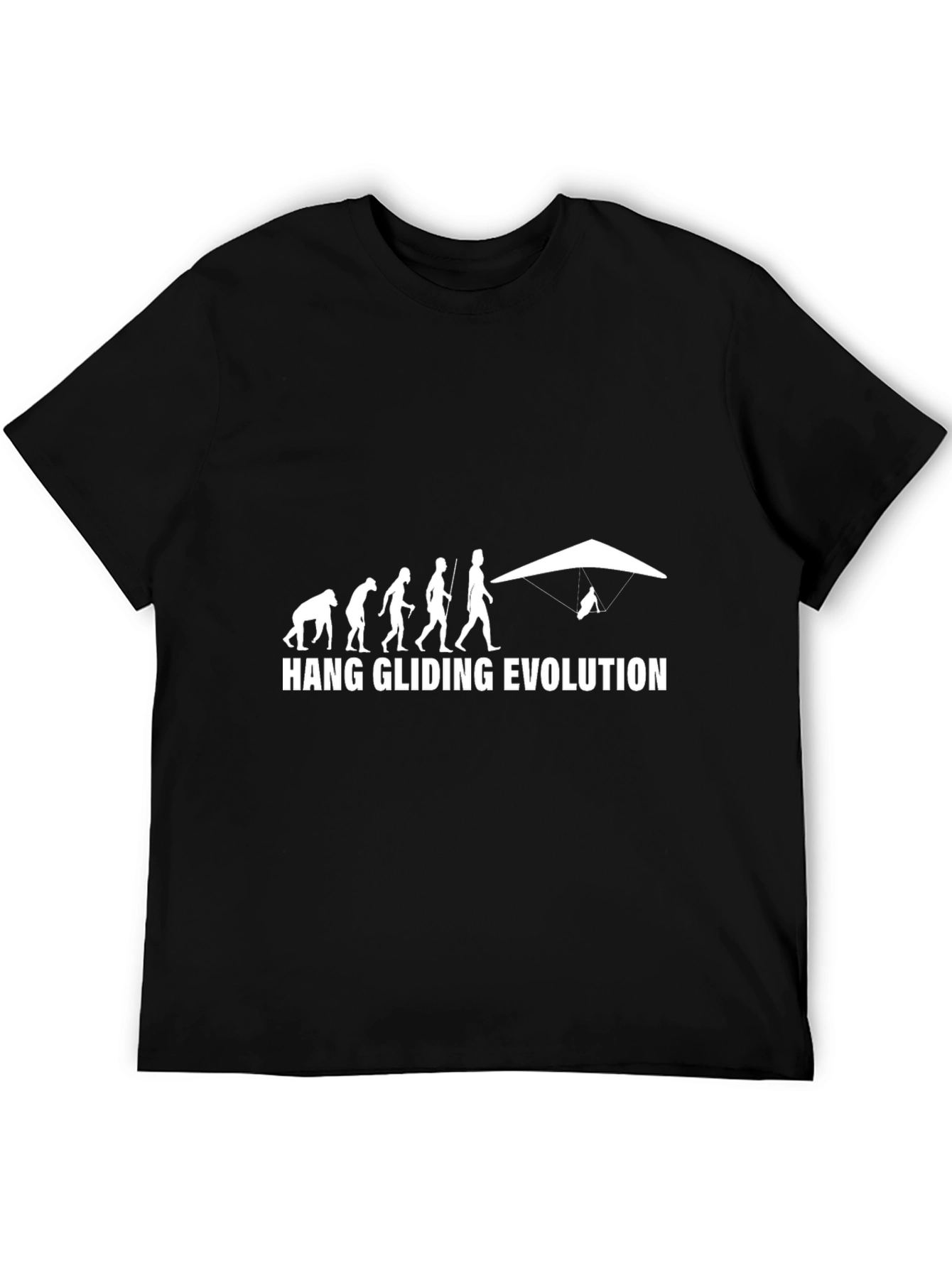 Hang Gliding Evolution Graphic T-Shirt
