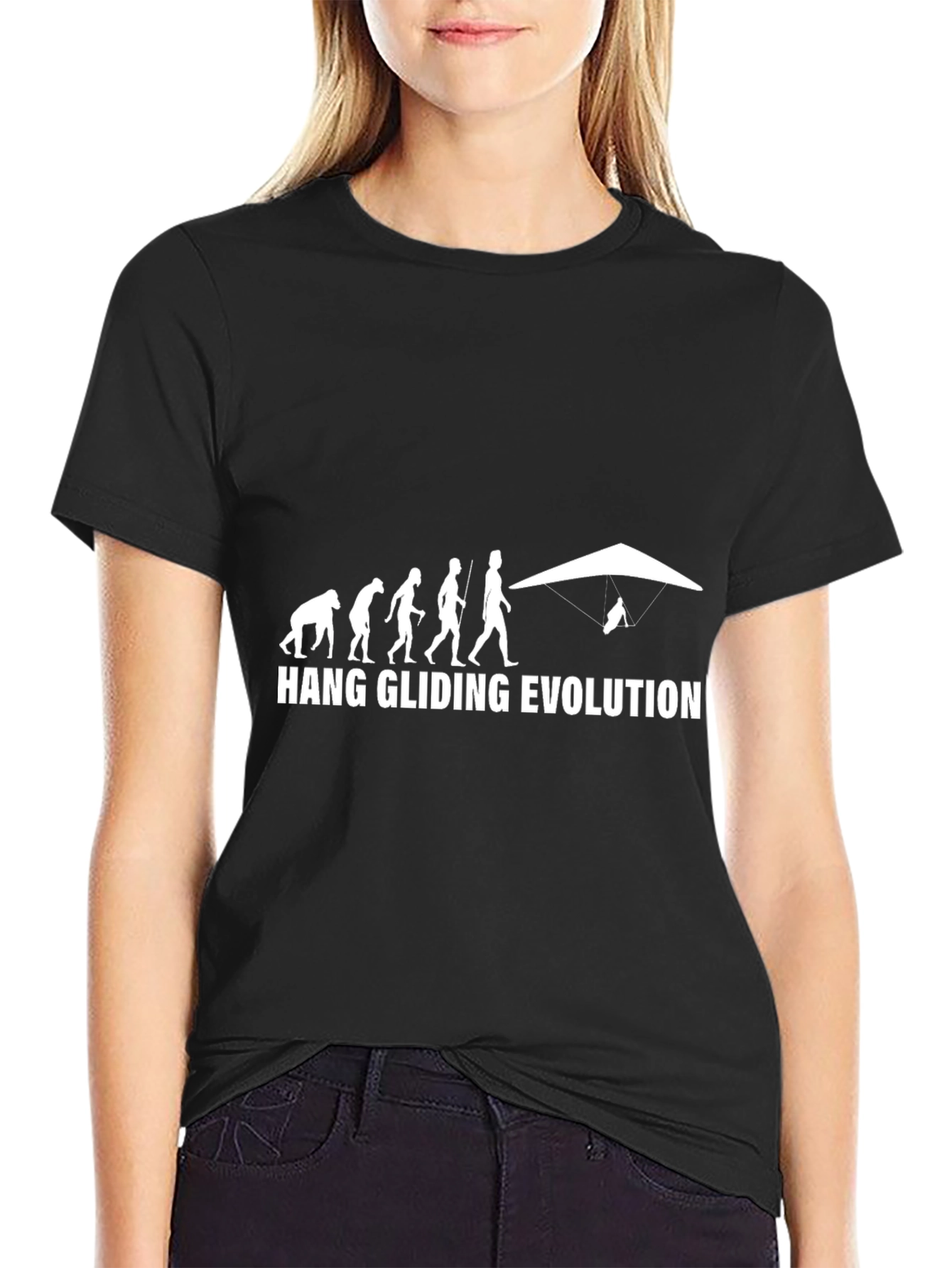 Hang Gliding Evolution Graphic T-Shirt