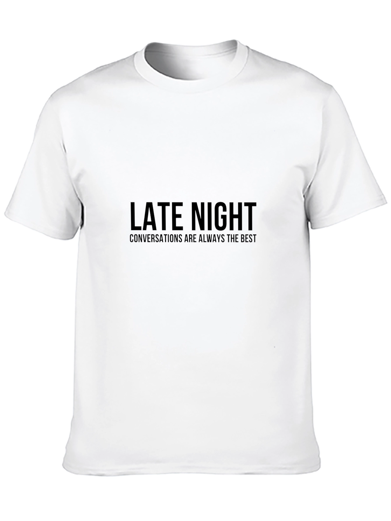 Late Night Conversations T-Shirt - Black