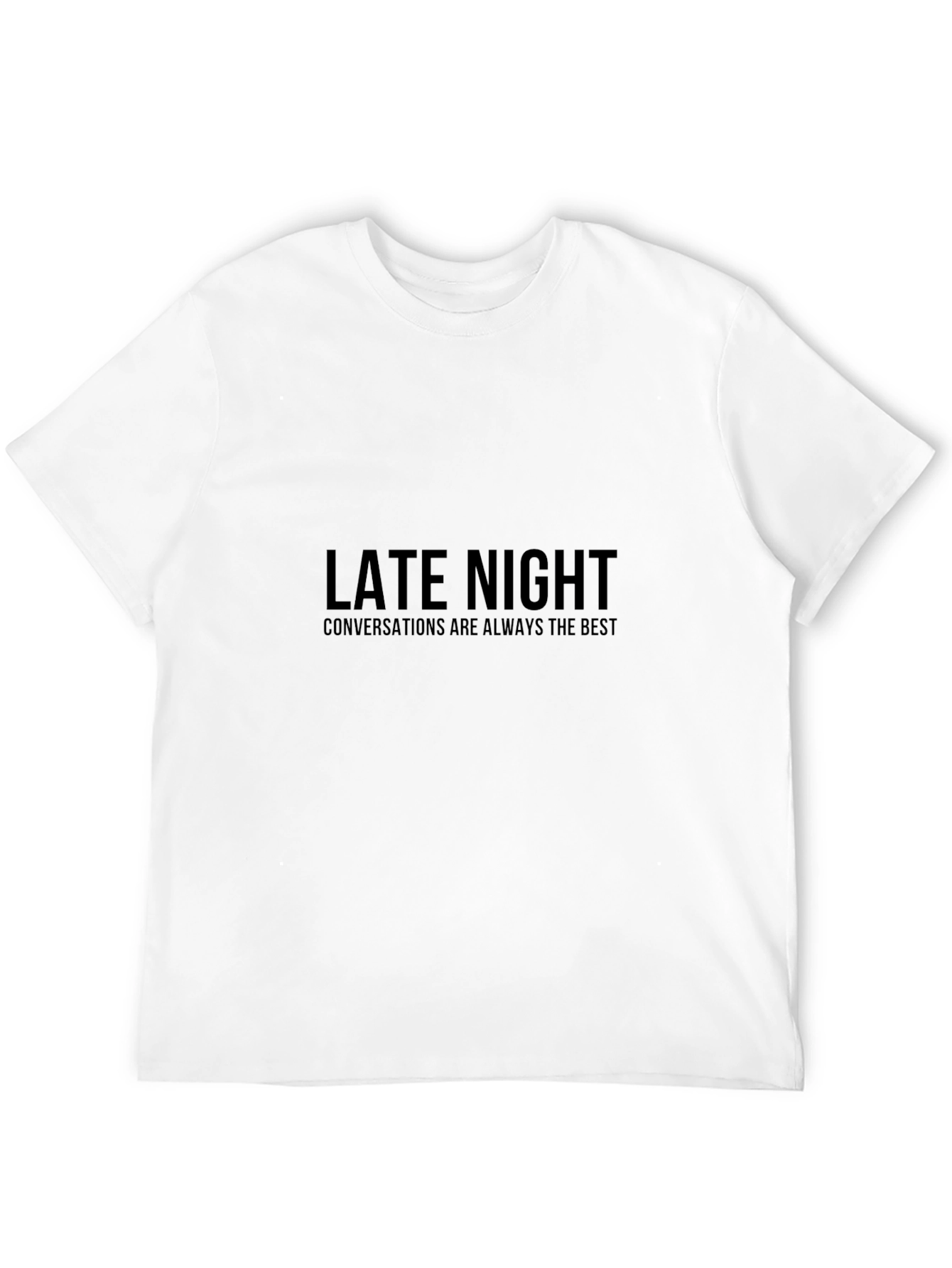 Late Night Conversations T-Shirt - Black