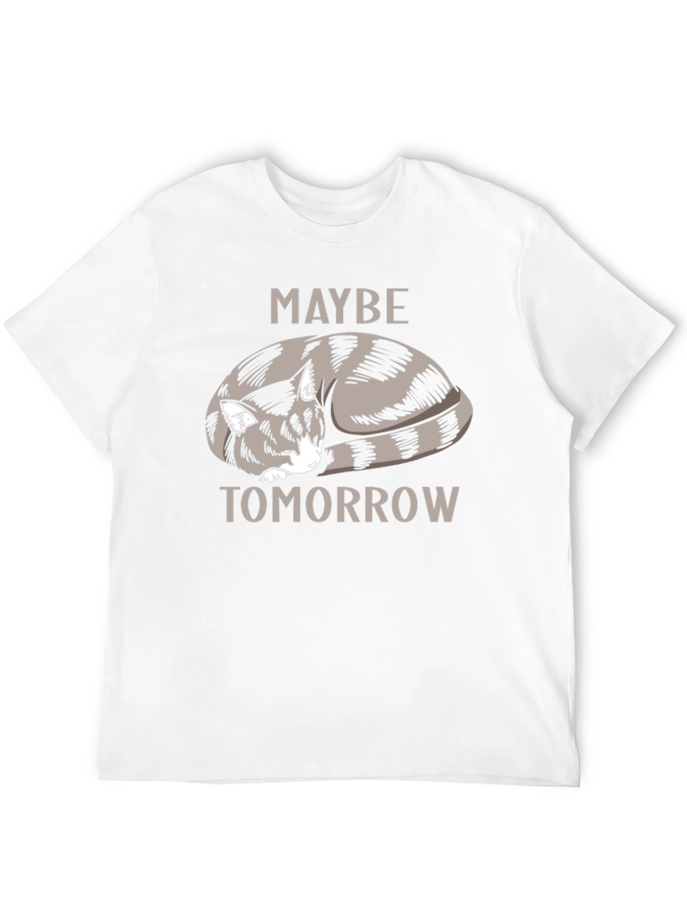 Maybe Tomorrow Cat Graphic T-Shirt