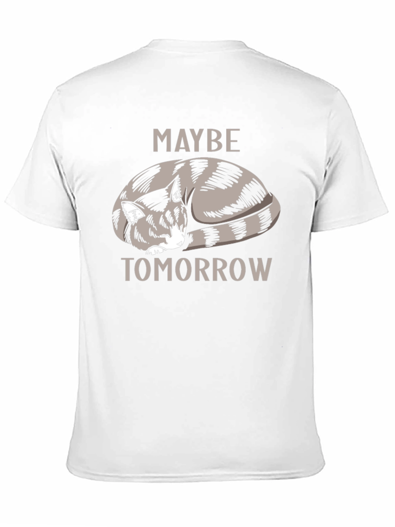 Maybe Tomorrow Cat Graphic T-Shirt