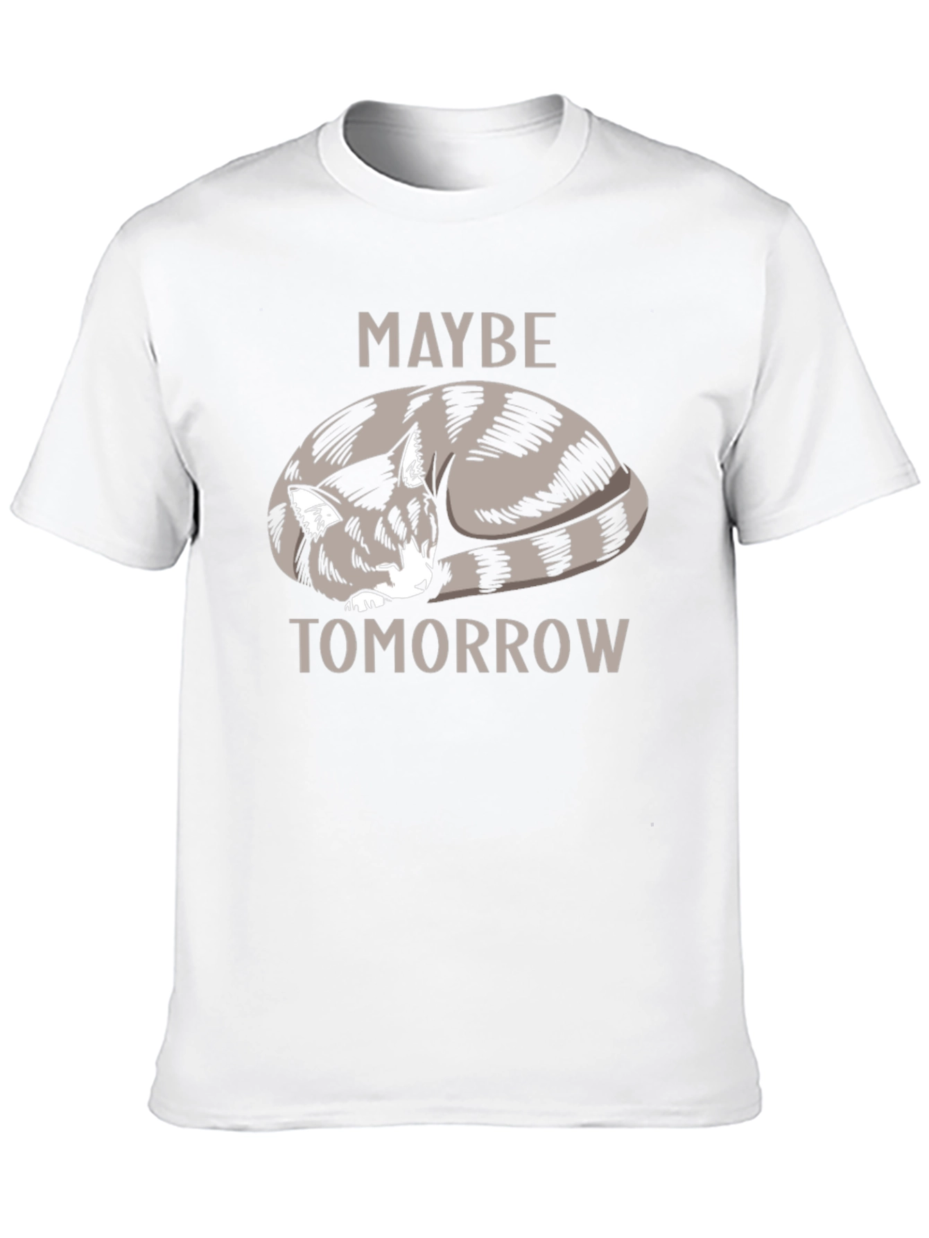Maybe Tomorrow Cat Graphic T-Shirt