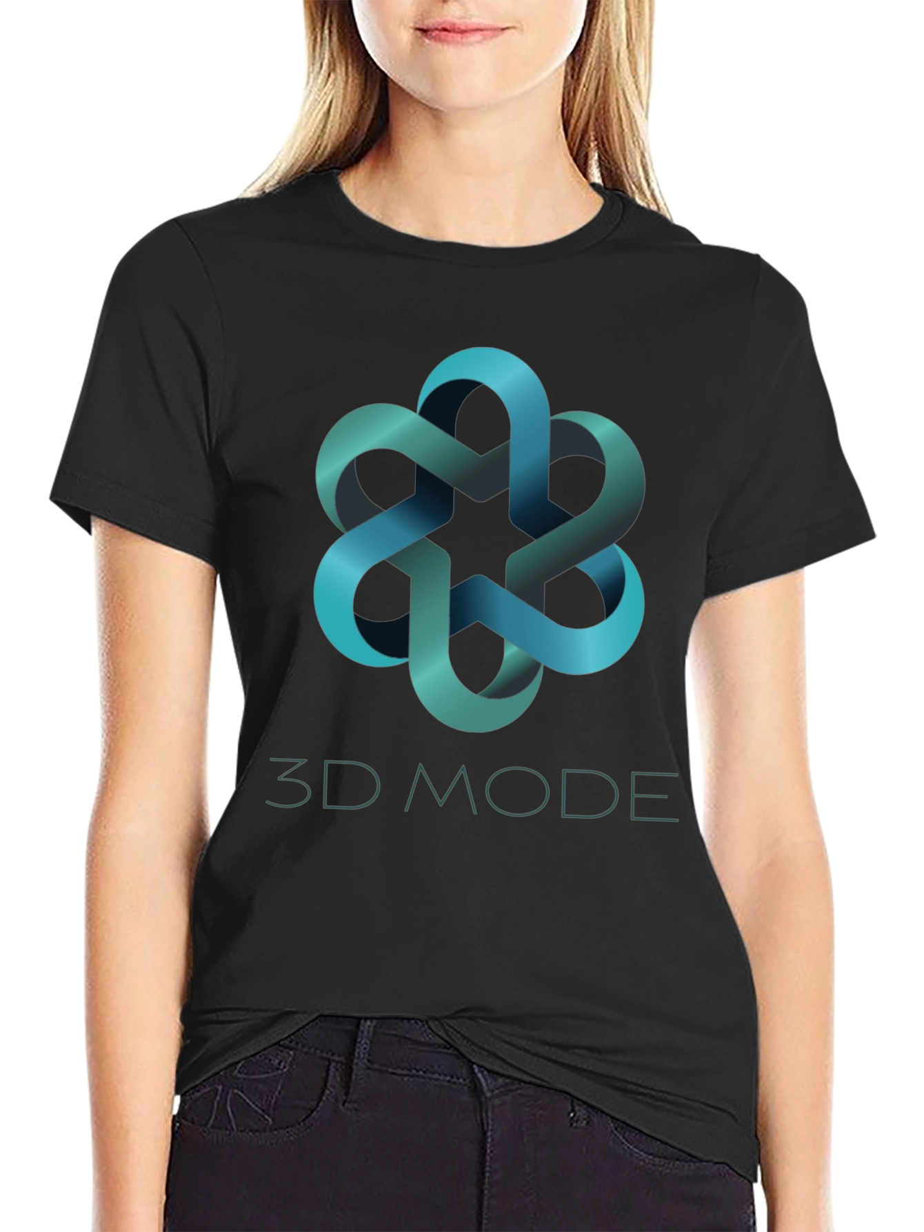 3D Mode Stylish Graphic Tee